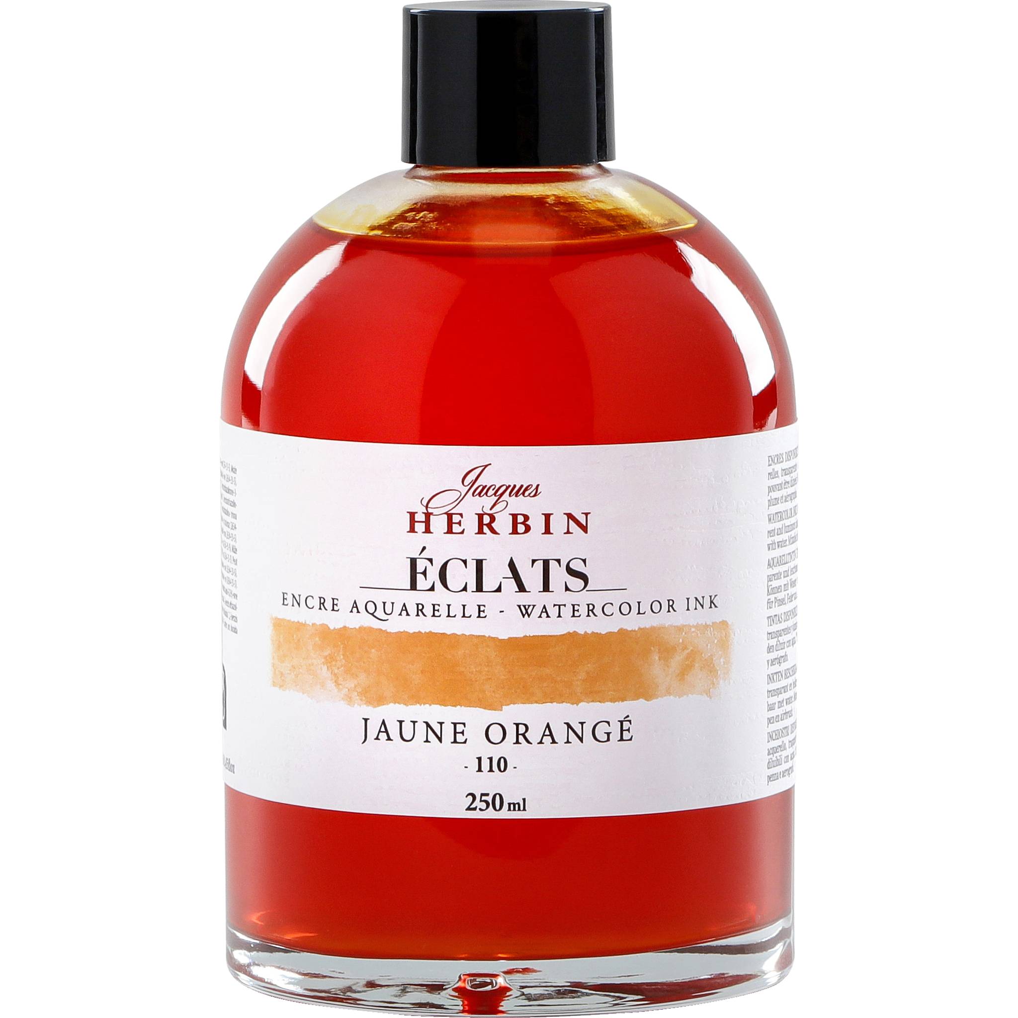 Jacques Herbin 2x Aquarelltine Éclats, Flasche 250ml - Gelb/orange 18110T