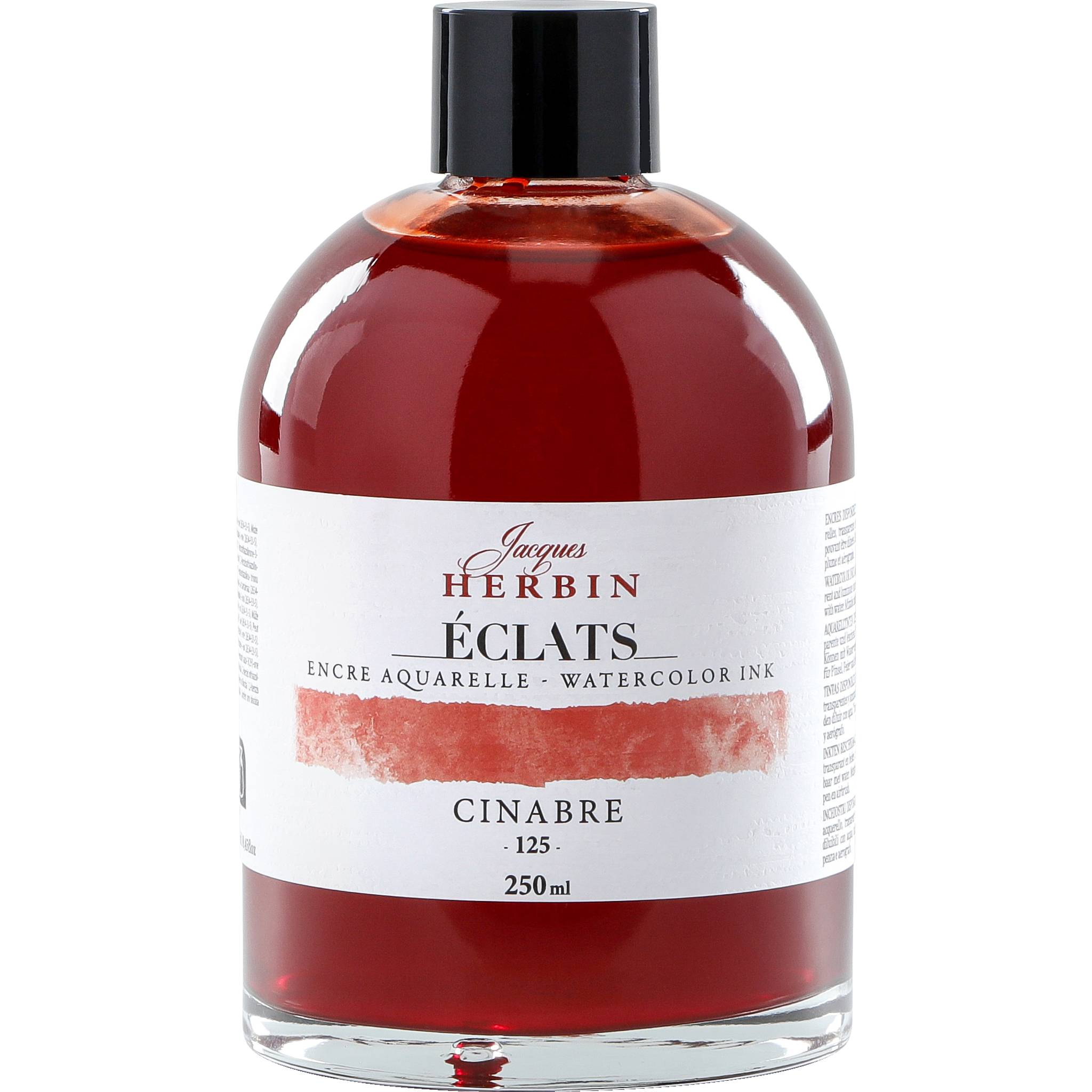 Jacques Herbin 2x Aquarelltine Éclats, Flasche 250ml - Cinabre 18125T