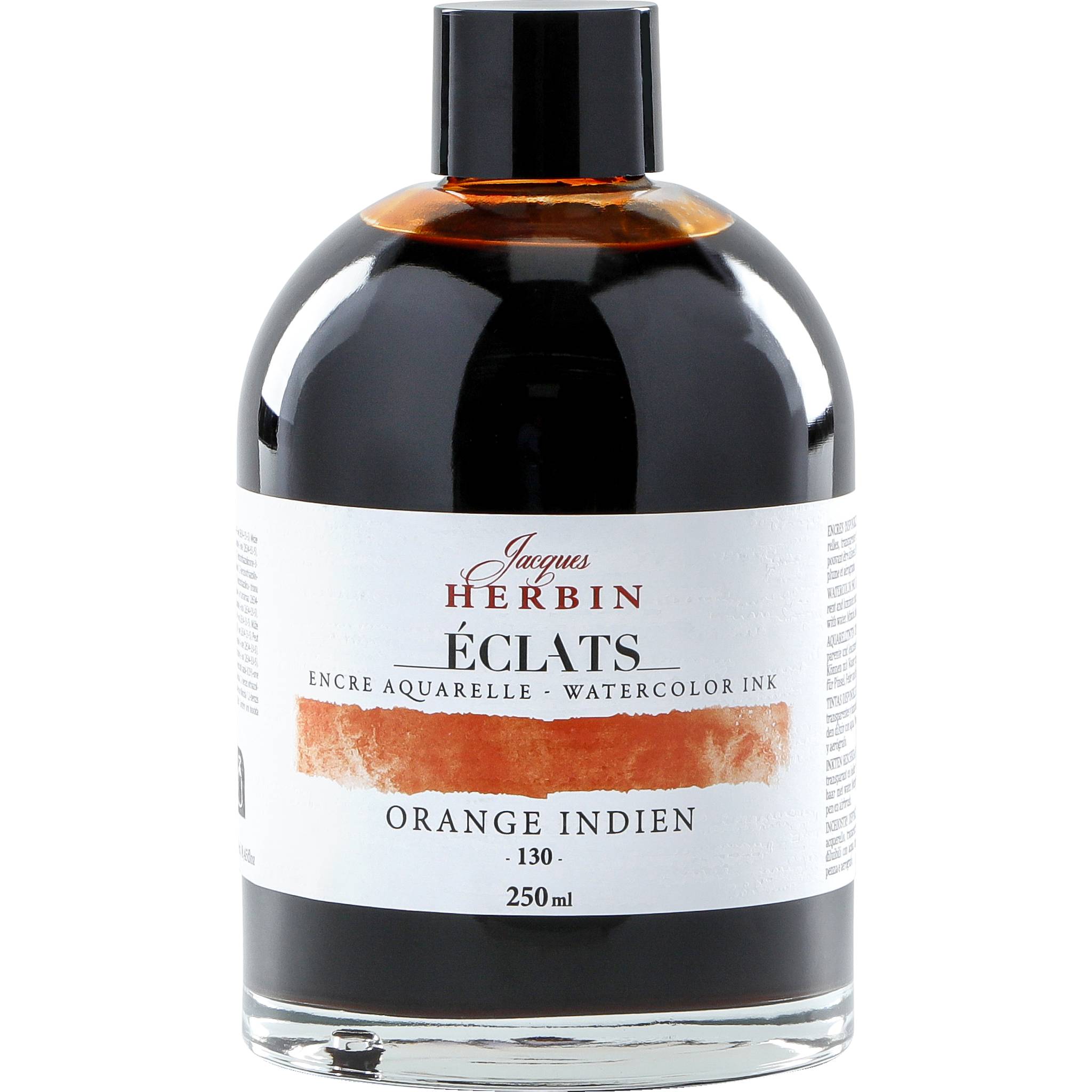 Jacques Herbin 2x Aquarelltine Éclats, Flasche 250ml - Indischorange 18130T