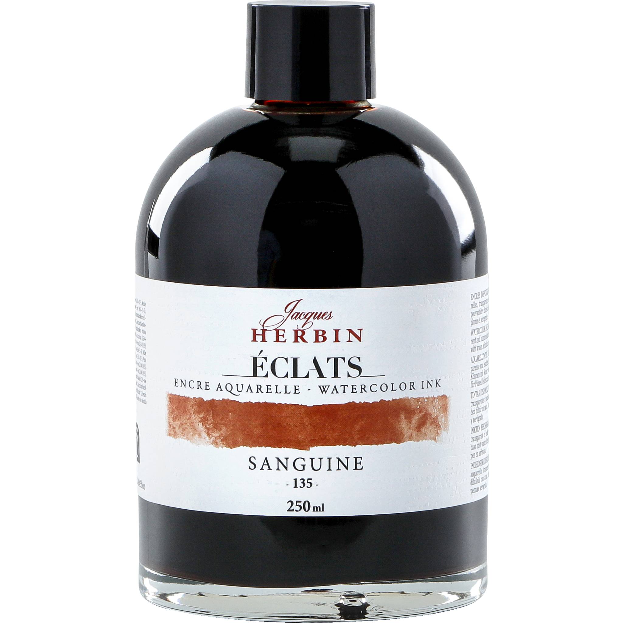 Jacques Herbin 2x Aquarelltine Éclats, Flasche 250ml - Rötel 18135T