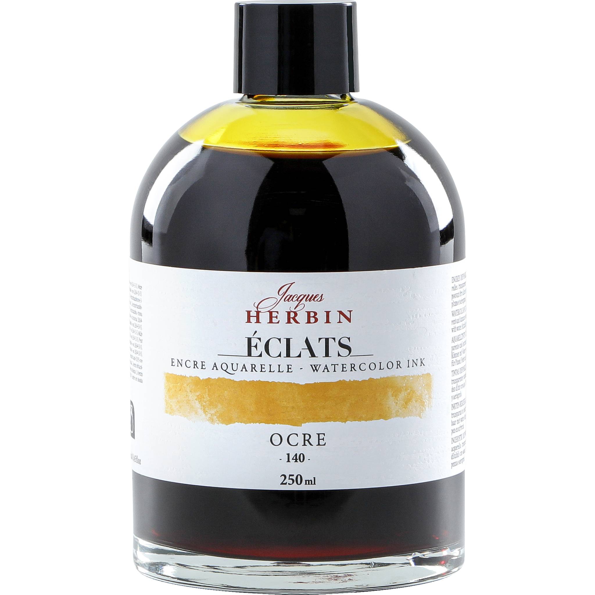 Jacques Herbin 2x Aquarelltine Éclats, Flasche 250ml - Ocker 18140T