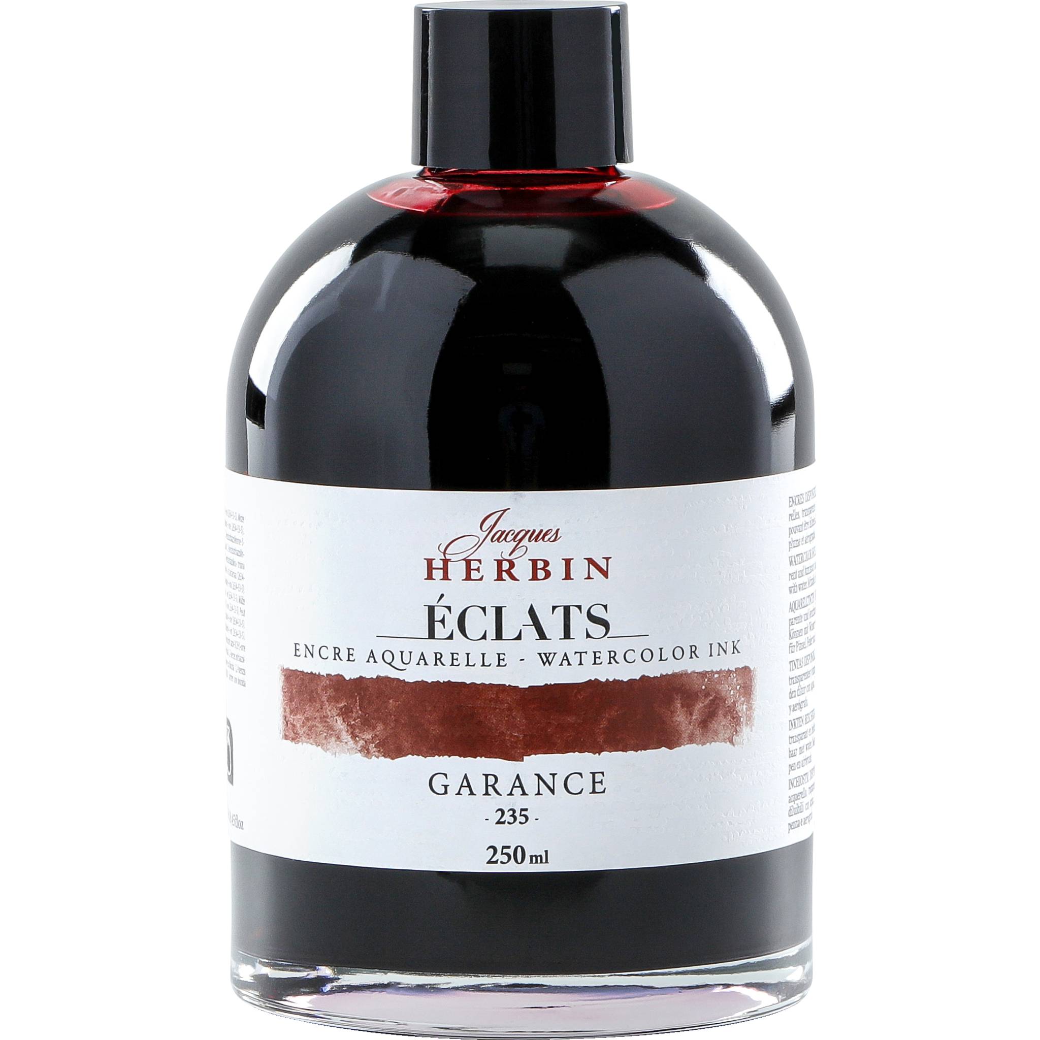 Jacques Herbin 2x Aquarelltine Éclats, Flasche 250ml - Krapprot 18235T