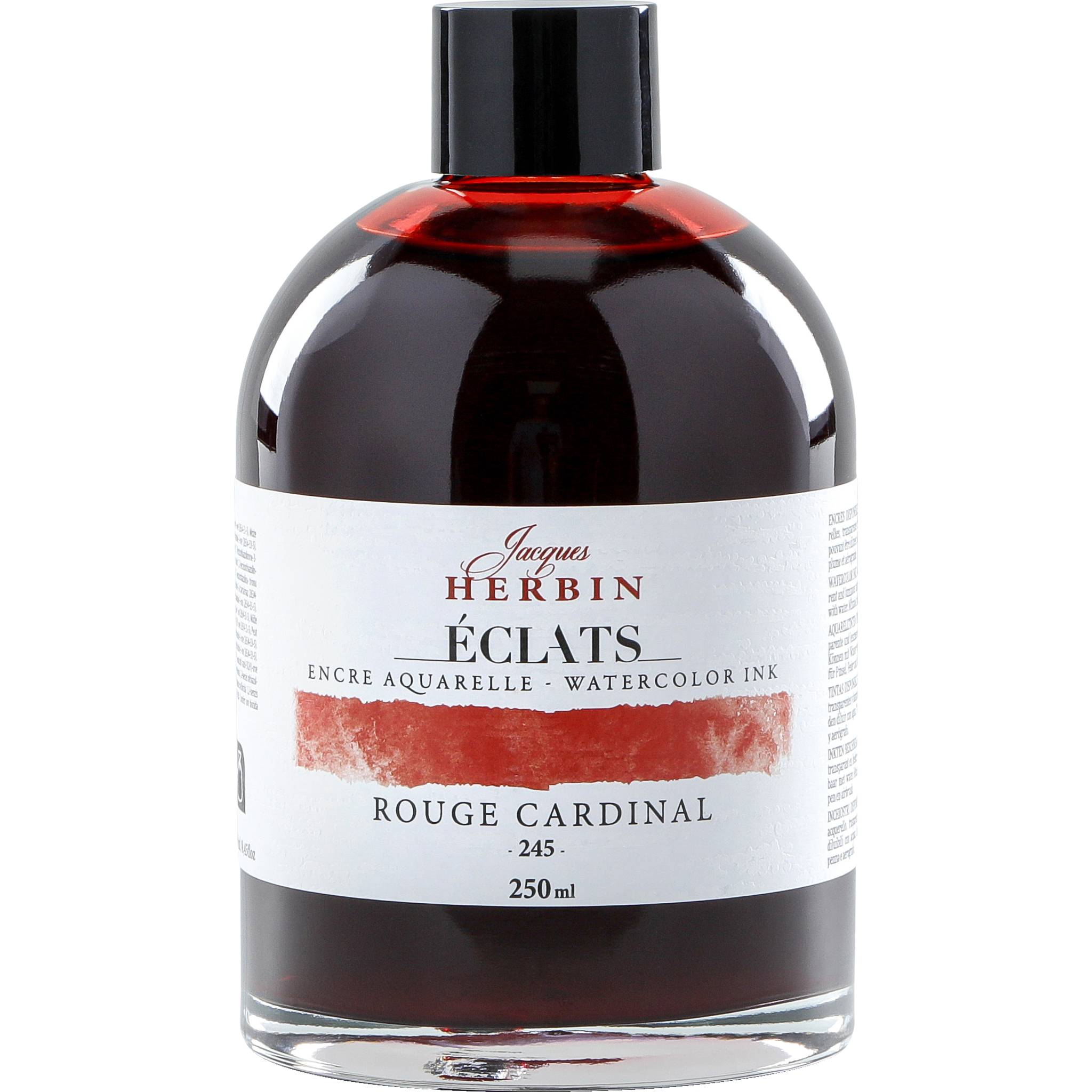 Jacques Herbin 2x Aquarelltine Éclats, Flasche 250ml - Kardinalrot 18245T