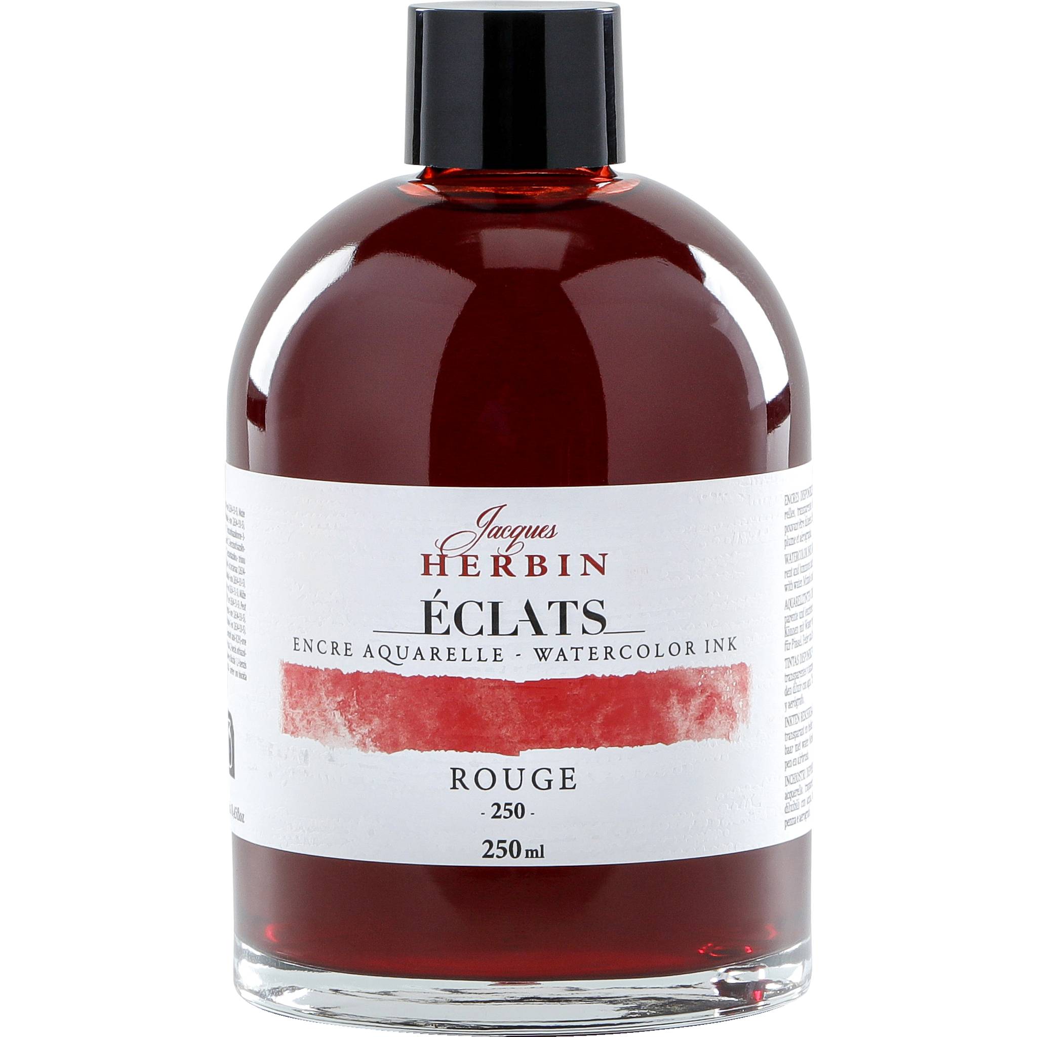 Jacques Herbin 2x Aquarelltine Éclats, Flasche 250ml - Rot 18250T