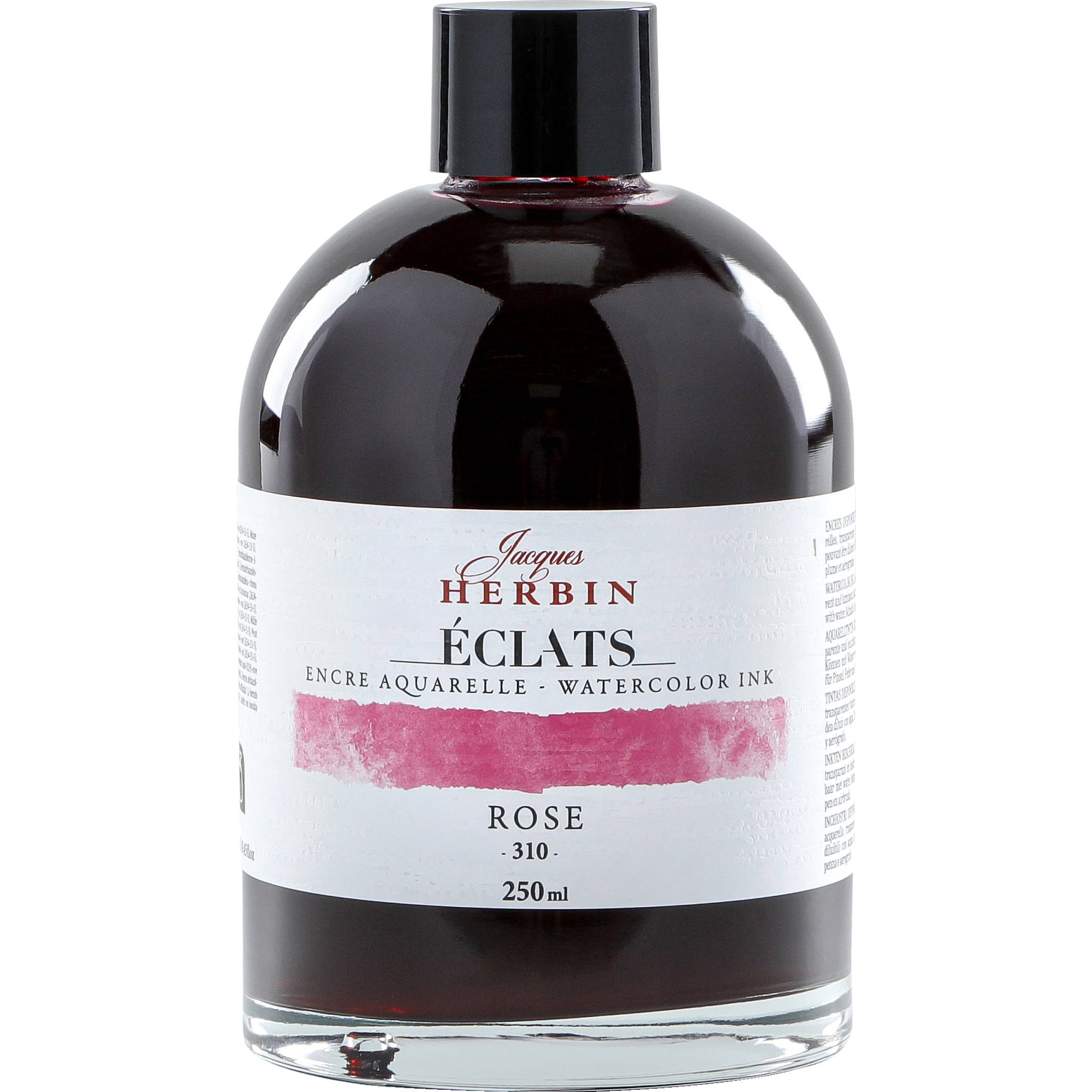 Jacques Herbin 2x Aquarelltine Éclats, Flasche 250ml - Rosa 18310T