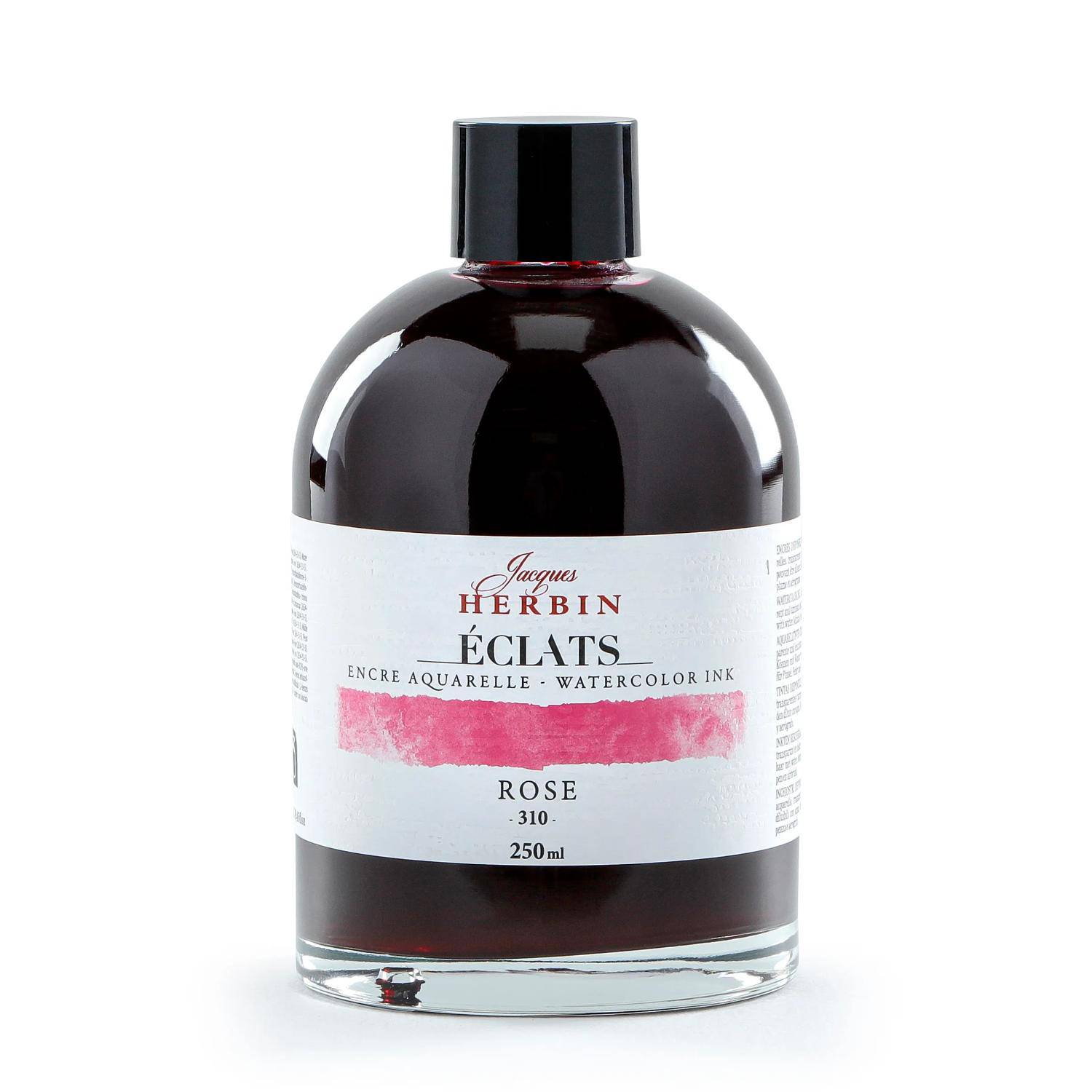 Jacques Herbin 2x Aquarelltine Éclats, Flasche 250ml - Rosa 18310T