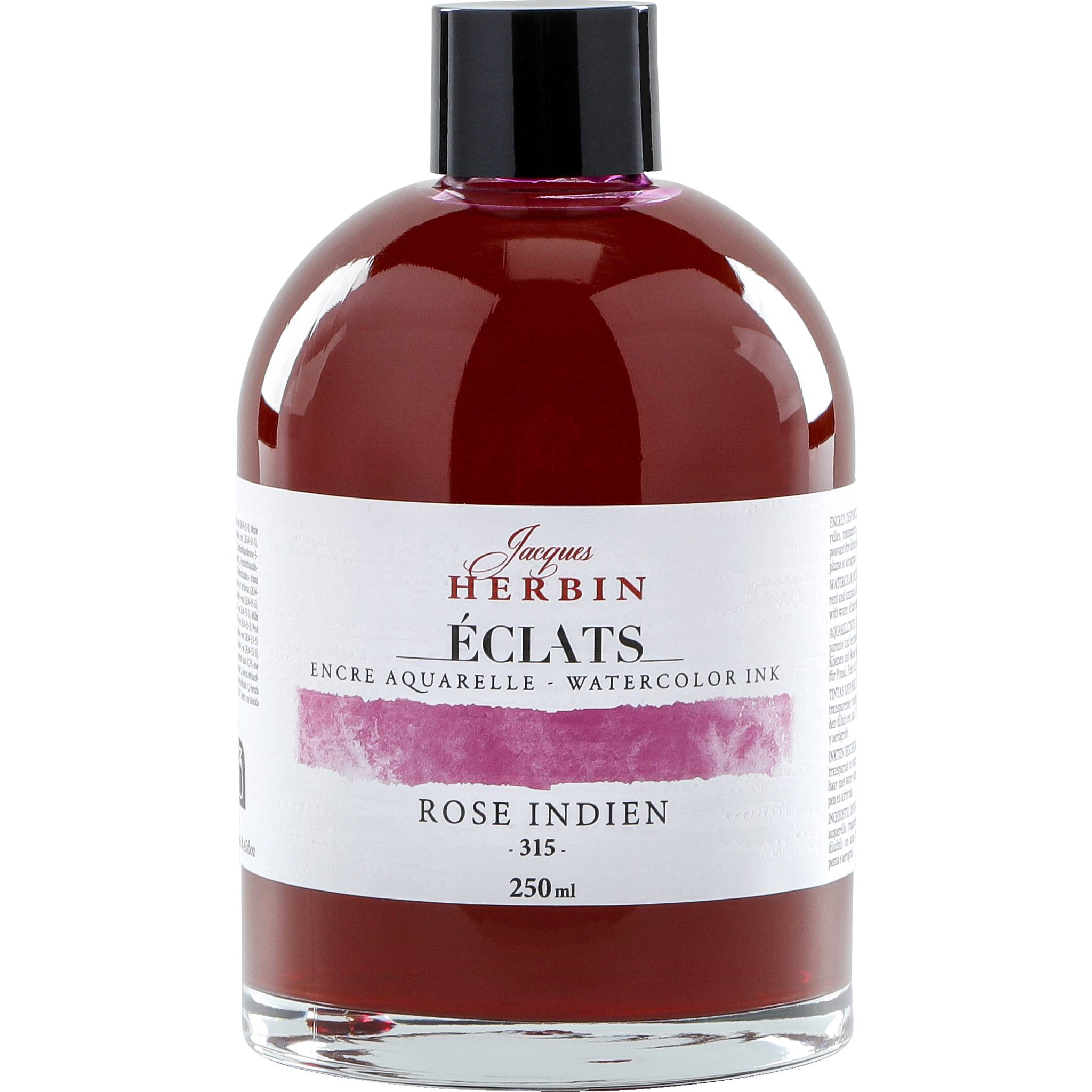 Jacques Herbin 2x Aquarelltine Éclats, Flasche 250ml - Indischrosa 18315T