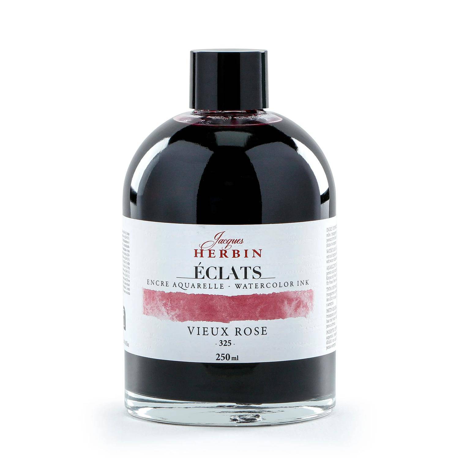 Jacques Herbin 2x Aquarelltine Éclats, Flasche 250ml - Altrosa 18325T
