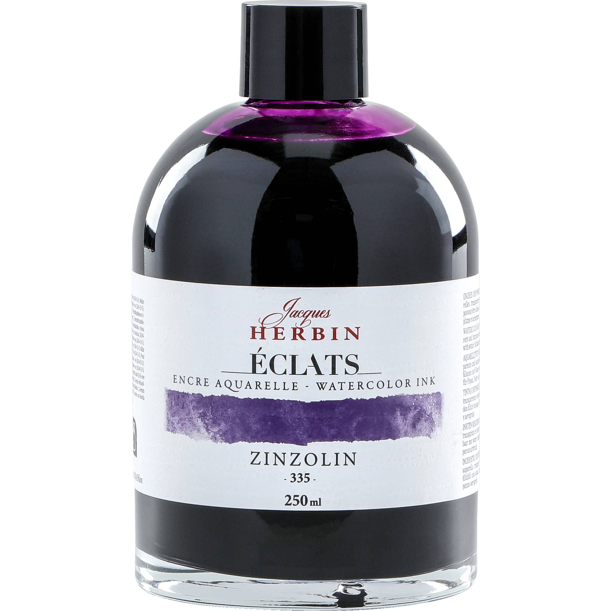 Jacques Herbin 2x Aquarelltine Éclats, Flasche 250ml - Zinzolin 18335T