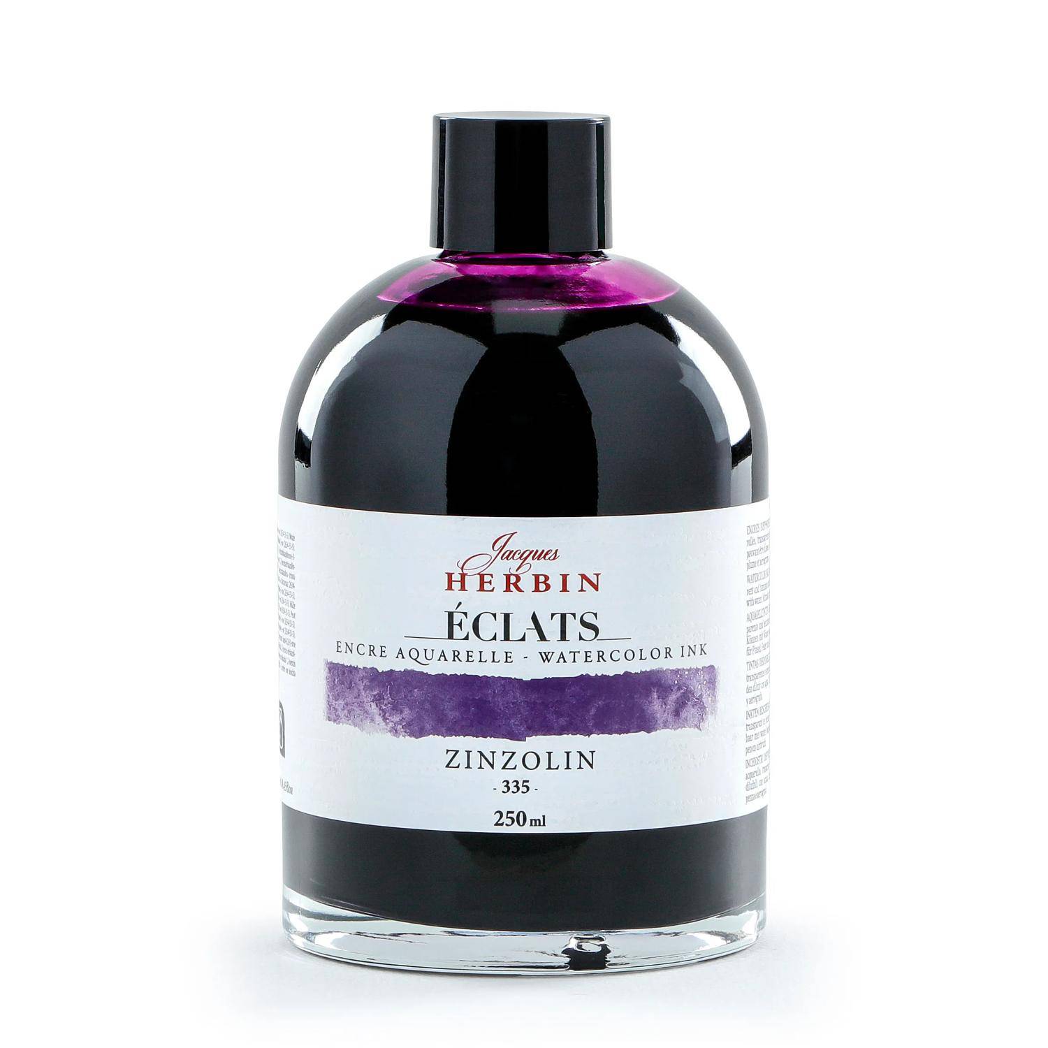 Jacques Herbin 2x Aquarelltine Éclats, Flasche 250ml - Zinzolin 18335T