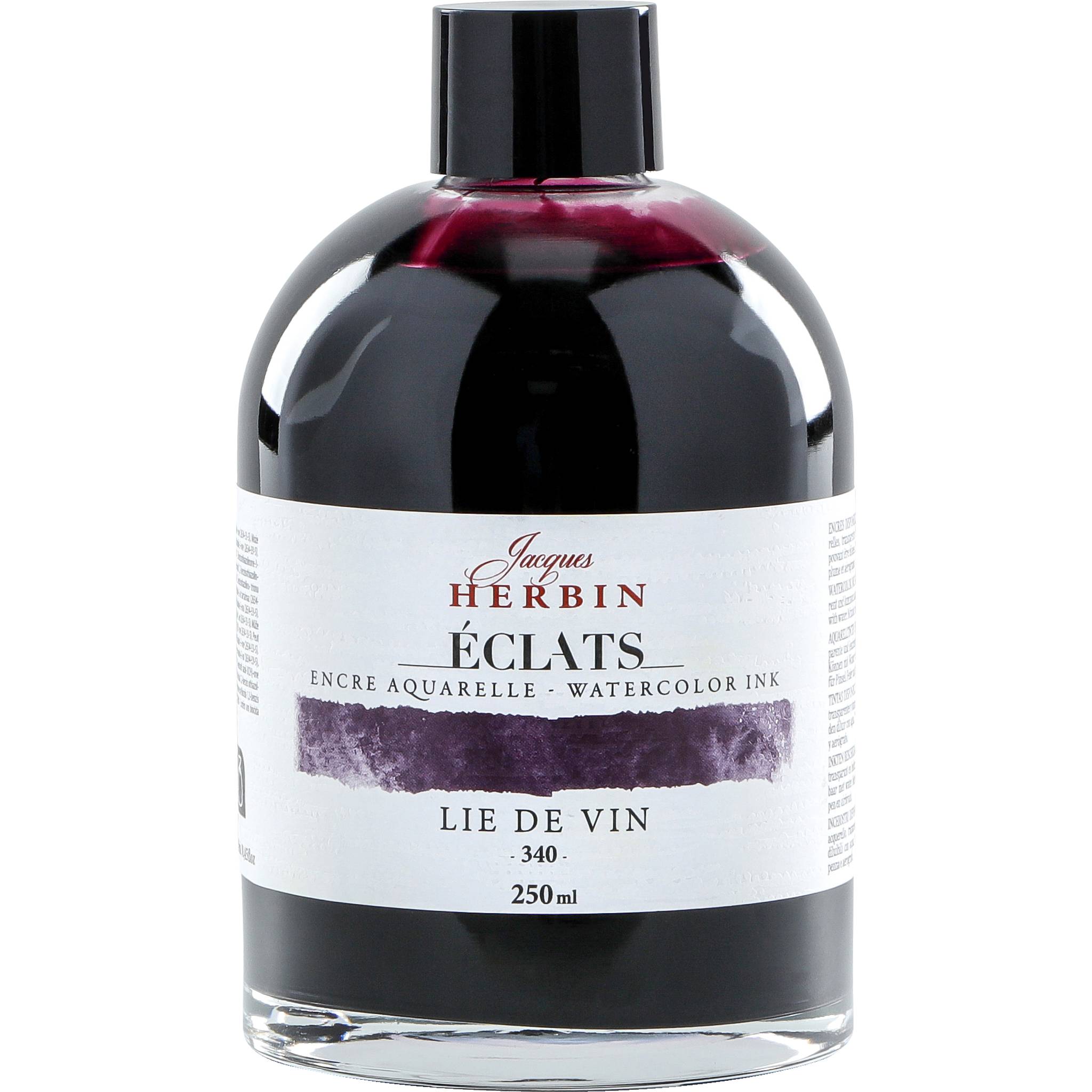 Jacques Herbin 2x Aquarelltine Éclats, Flasche 250ml - Weinrot 18340T