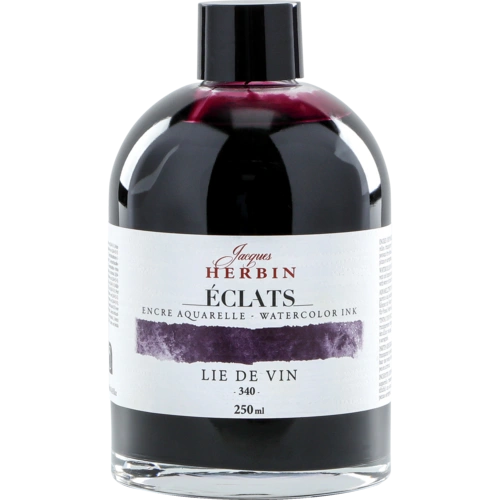 Jacques Herbin 2x Aquarelltine Éclats, Flasche 250ml - Weinrot 18340T Jacques Herbin 2x Aquarelltine Éclats, Flasche 250ml - Weinrot 18340T
