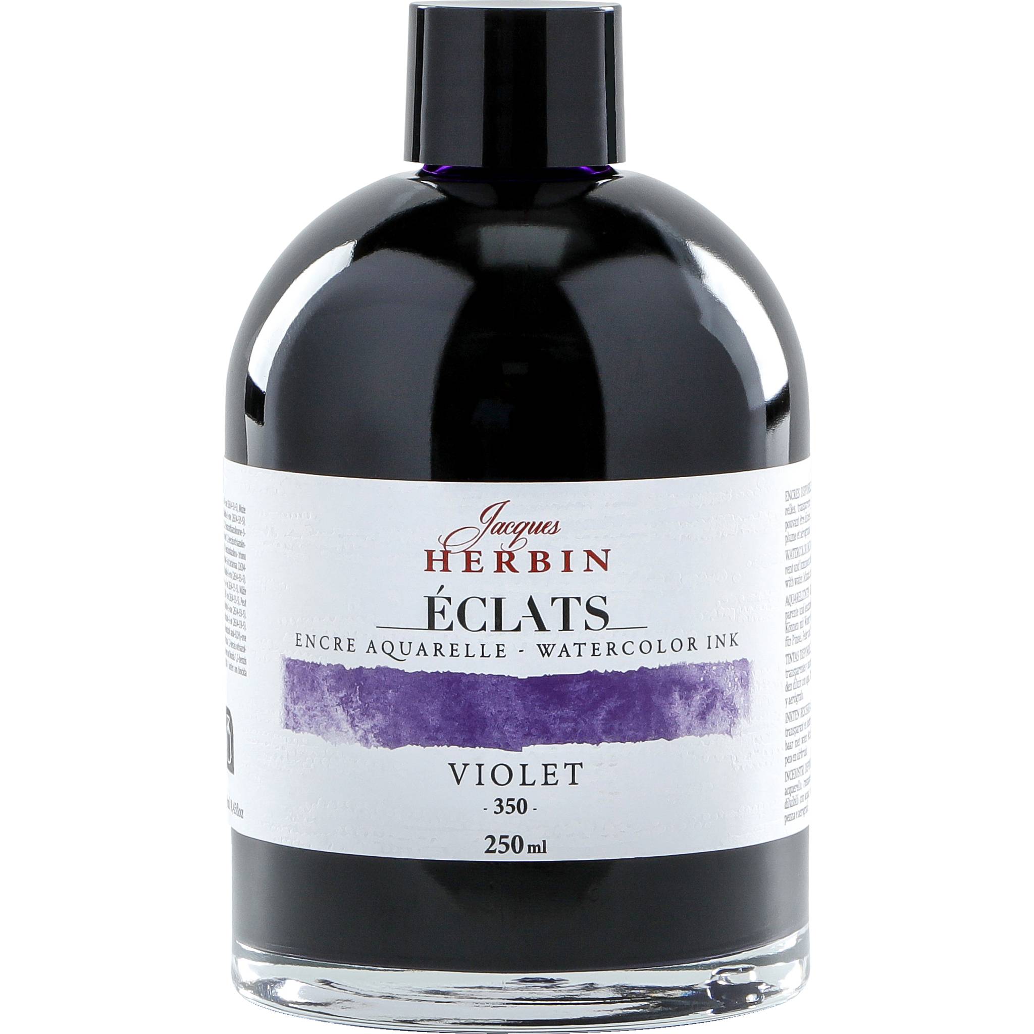 Jacques Herbin 2x Aquarelltine Éclats, Flasche 250ml - Violett 18350T