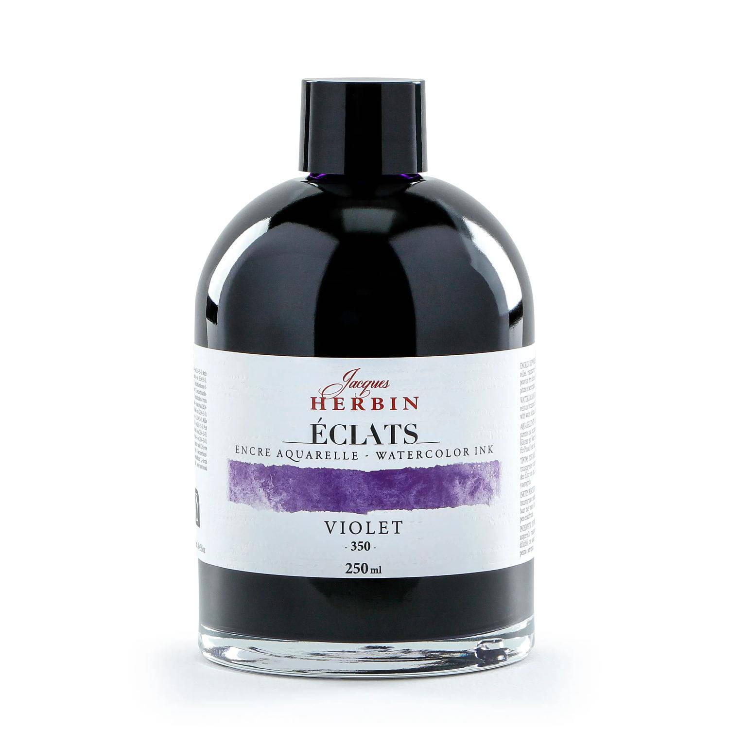 Jacques Herbin 2x Aquarelltine Éclats, Flasche 250ml - Violett 18350T