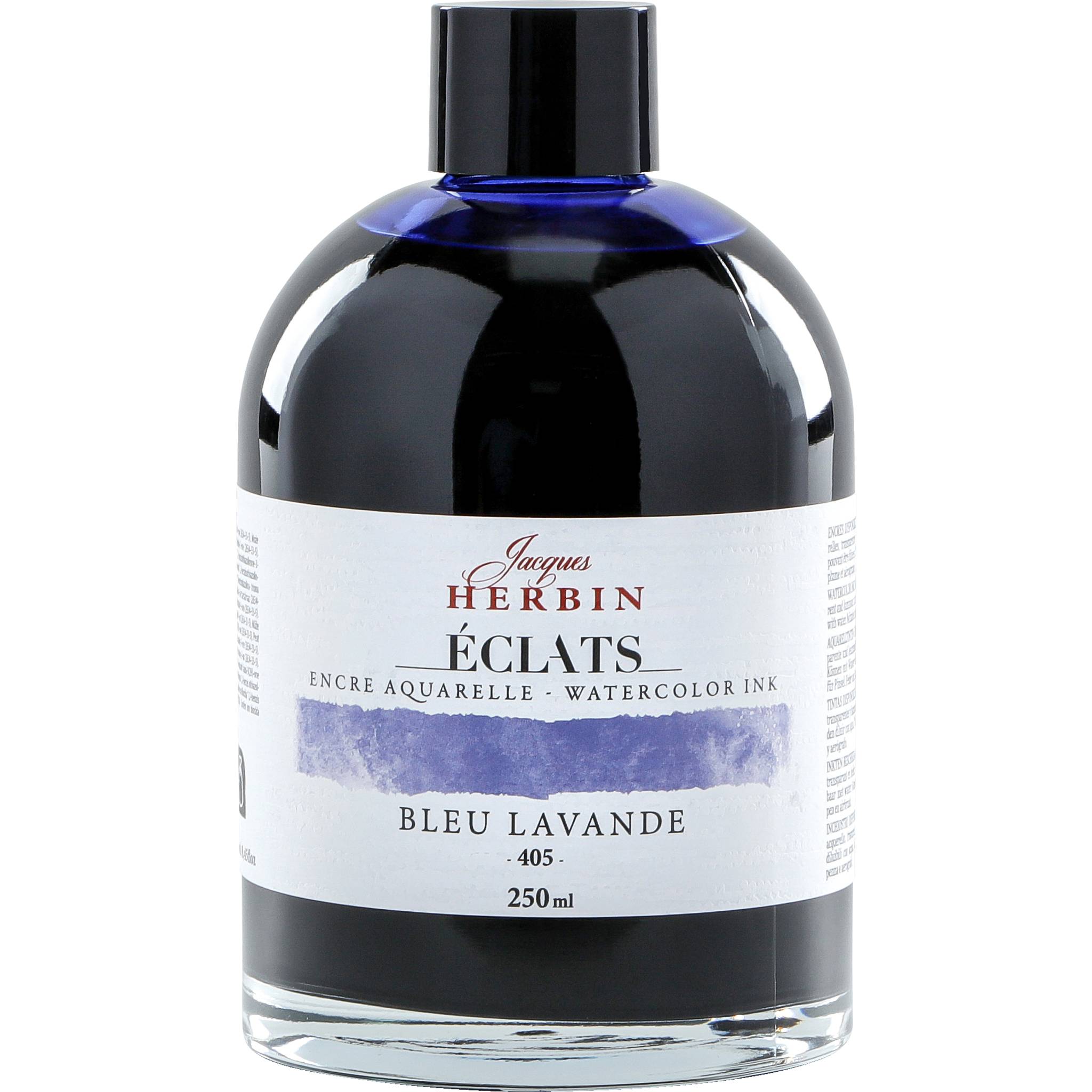 Jacques Herbin 2x Aquarelltine Éclats, Flasche 250ml - Lavendelblau 18405T