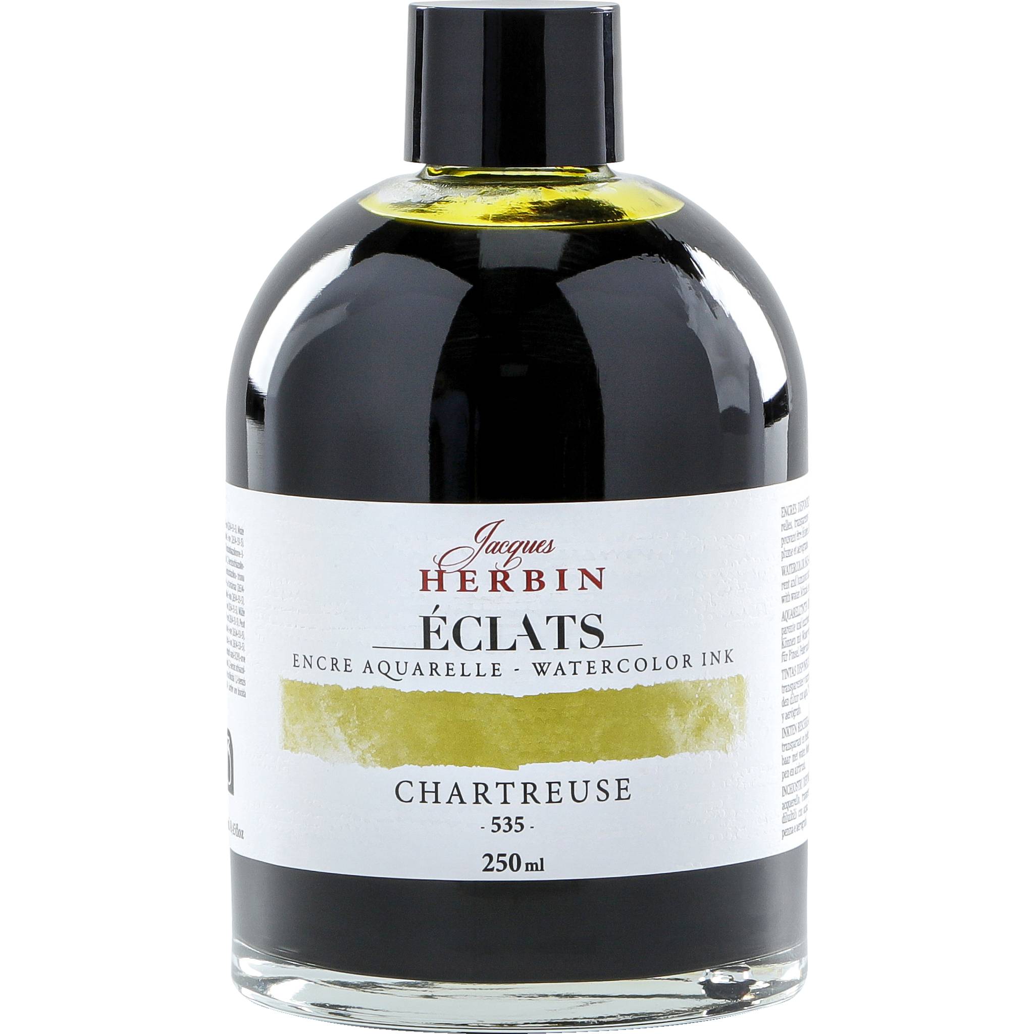 Jacques Herbin 2x Aquarelltine Éclats, Flasche 250ml - Chartreuse 18535T