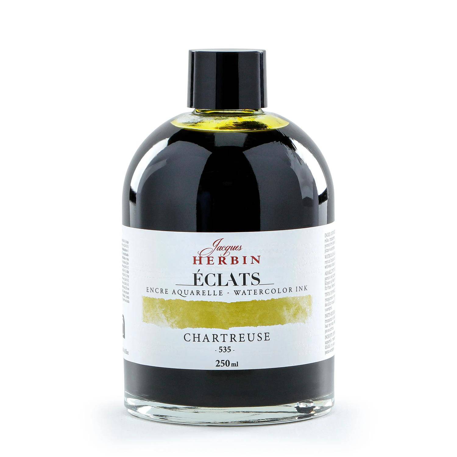 Jacques Herbin 2x Aquarelltine Éclats, Flasche 250ml - Chartreuse 18535T