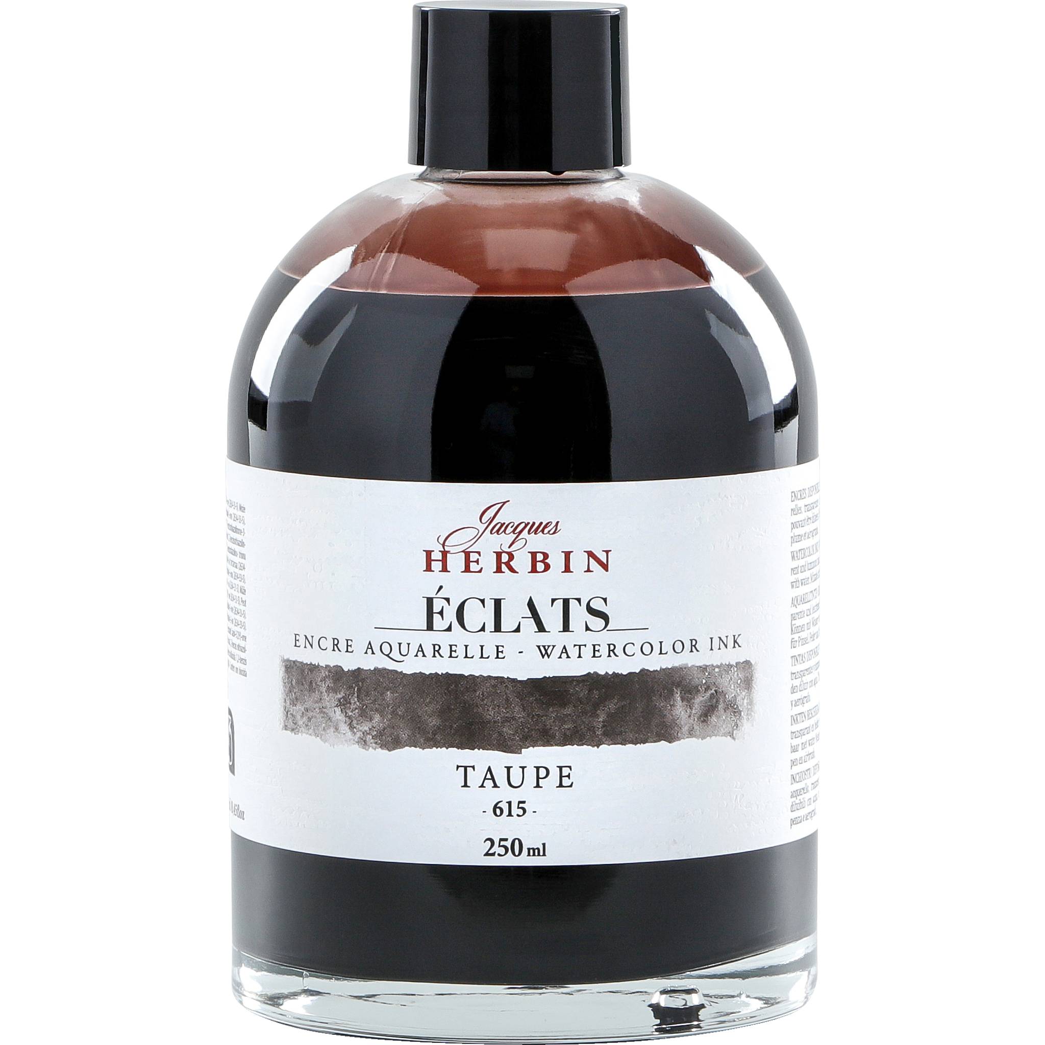 Jacques Herbin 2x Aquarelltine Éclats, Flasche 250ml - Taupe 18615T