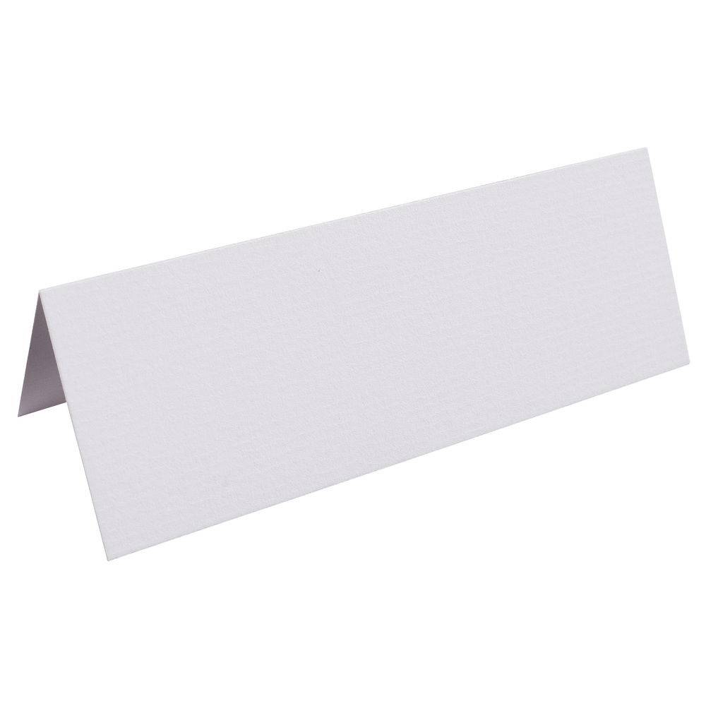 G.Lalo 4x 25 Tischaufsteller gefalzt mit Goldrand, 35x100mm, 210g - Weiß 33800L