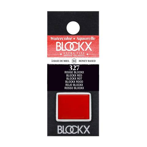 Blockx 3x Aquarellfarbe, Blockx Rot - 1/2 Näpfchen 1,5ml - Rot Blockx 41327BXC