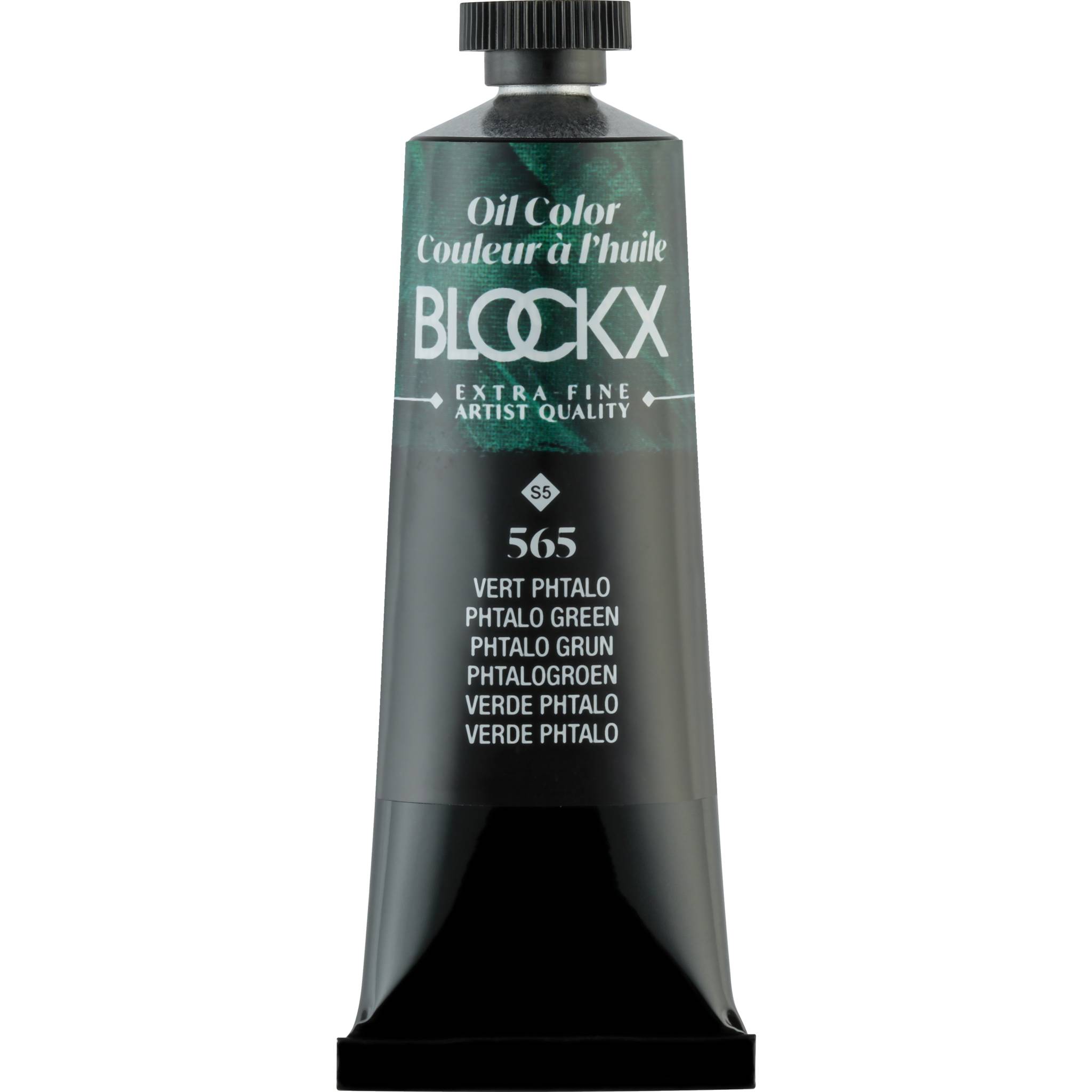 Blockx 3x Ölfarbe, Phtalogrün - Tube 35ml - Phthalogrün 213565BXC