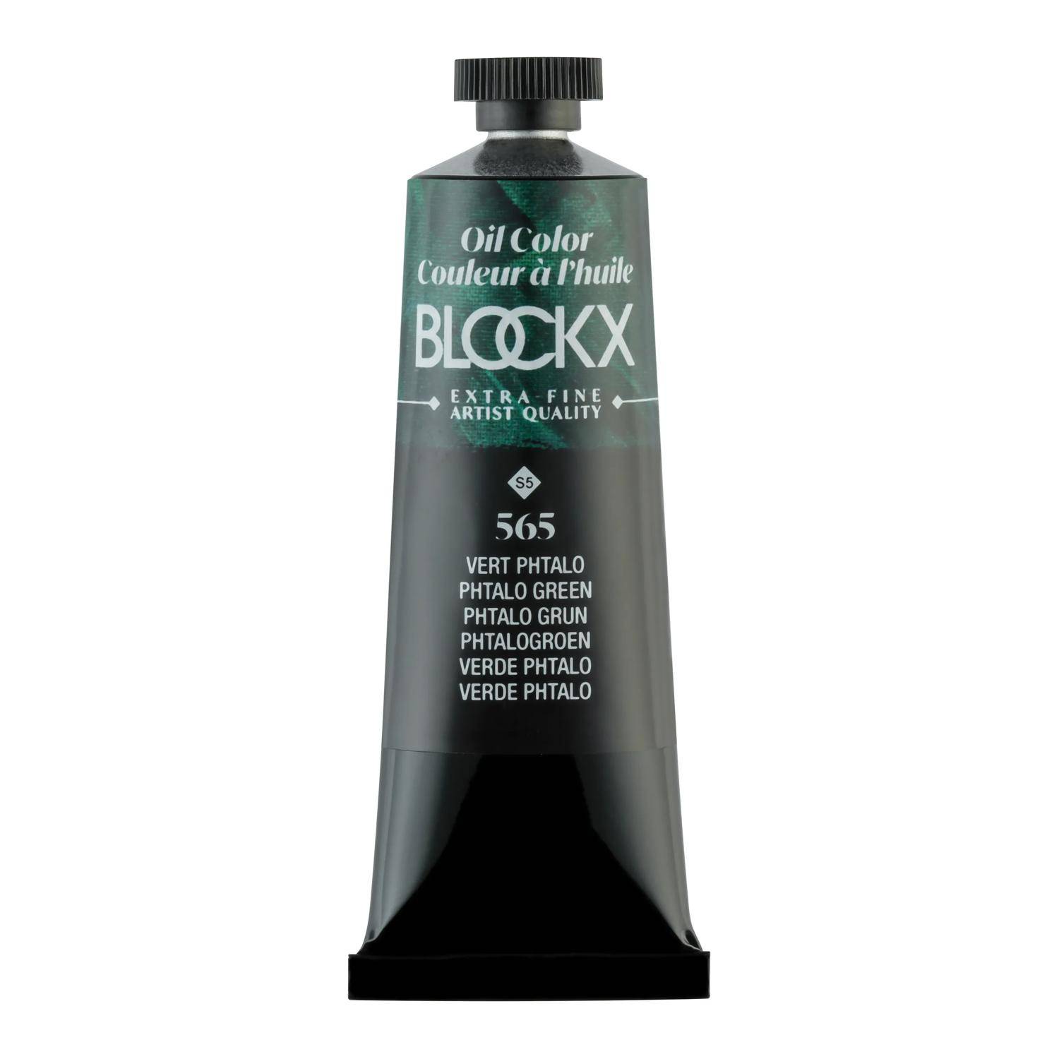 Blockx 3x Ölfarbe, Phtalogrün - Tube 35ml - Phthalogrün 213565BXC