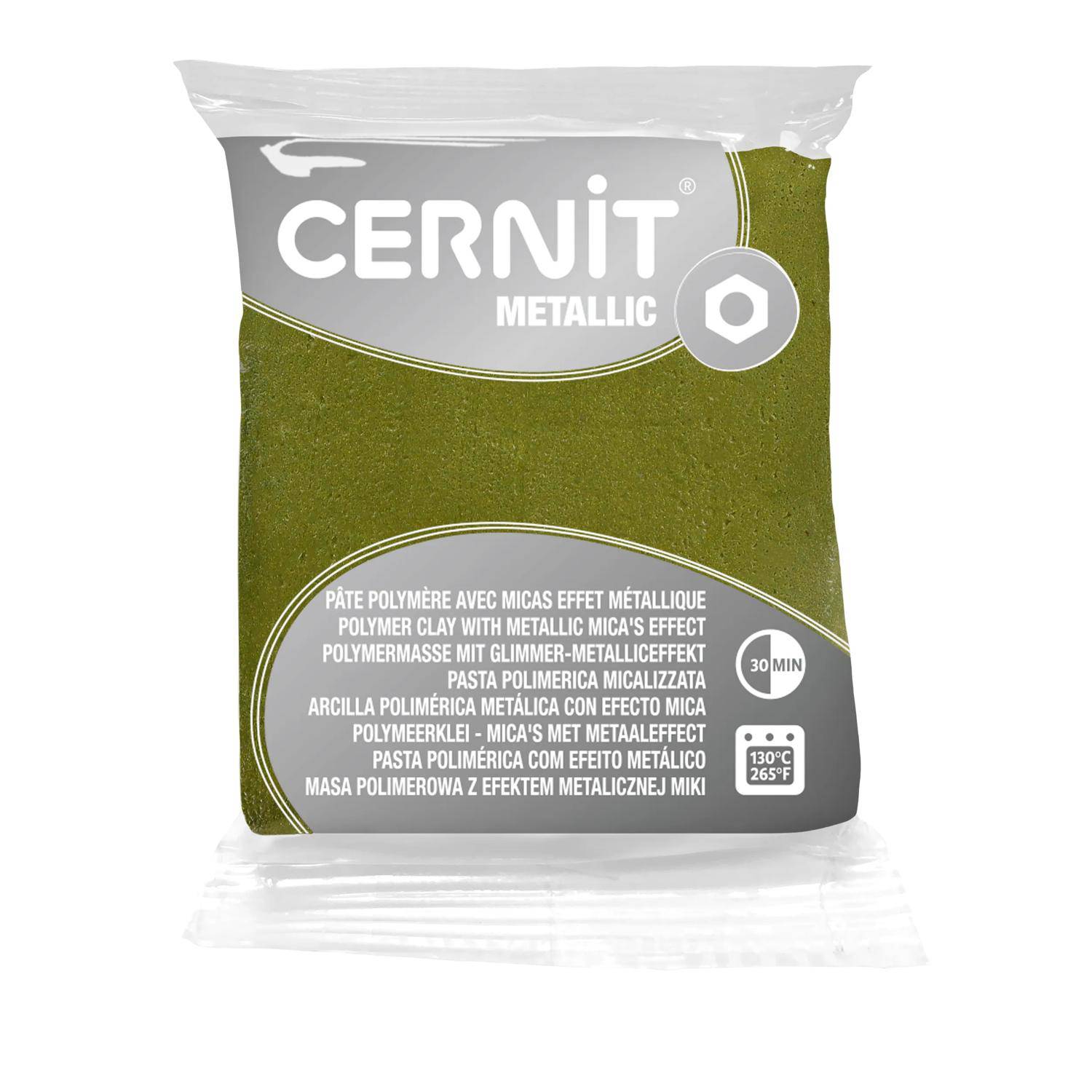 Cernit 6x Metallic 56g, Grüngold - Grüngold| CE0870056051C