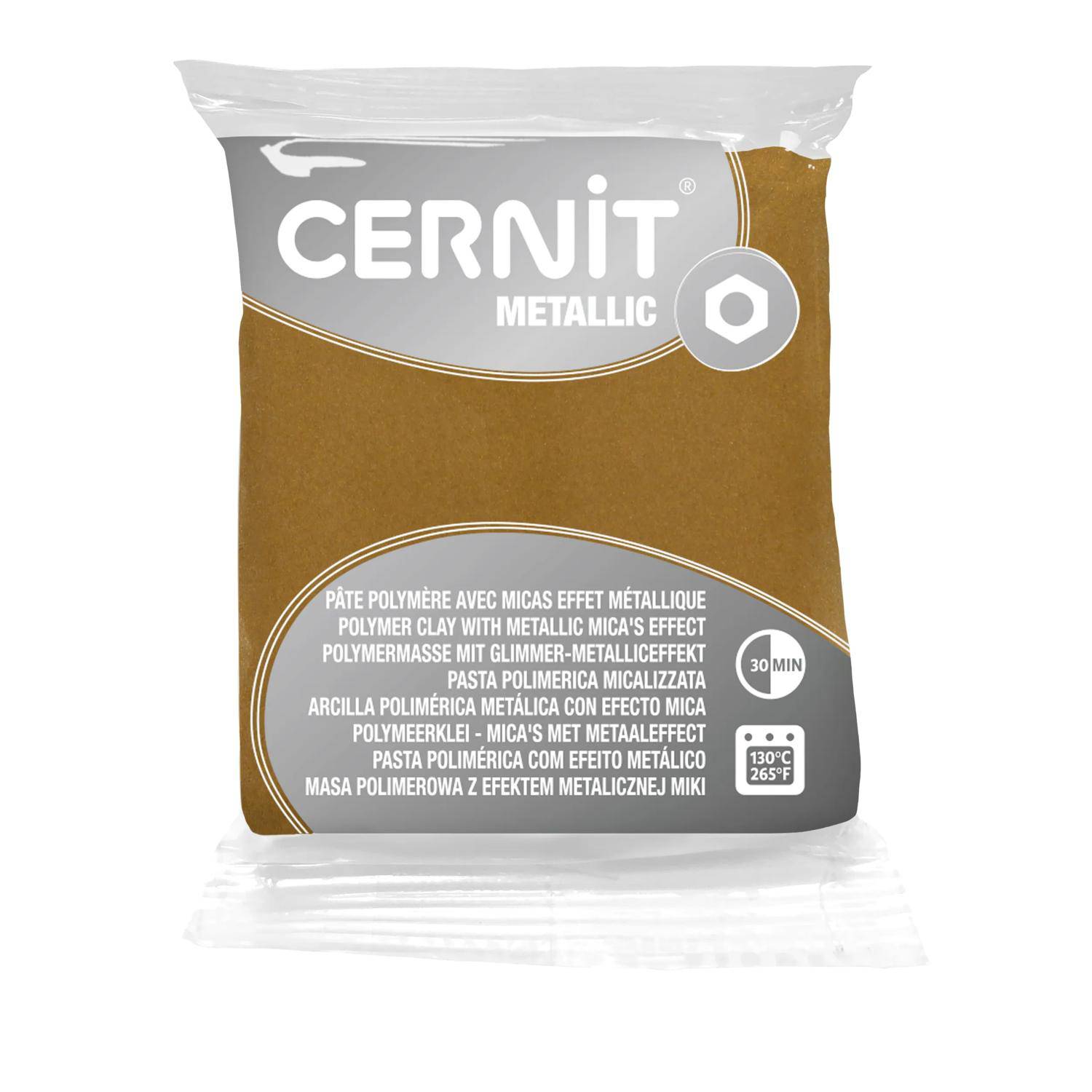 Cernit 6x Metallic 56g, Dunkelgold - Dunkelgold CE0870056053C