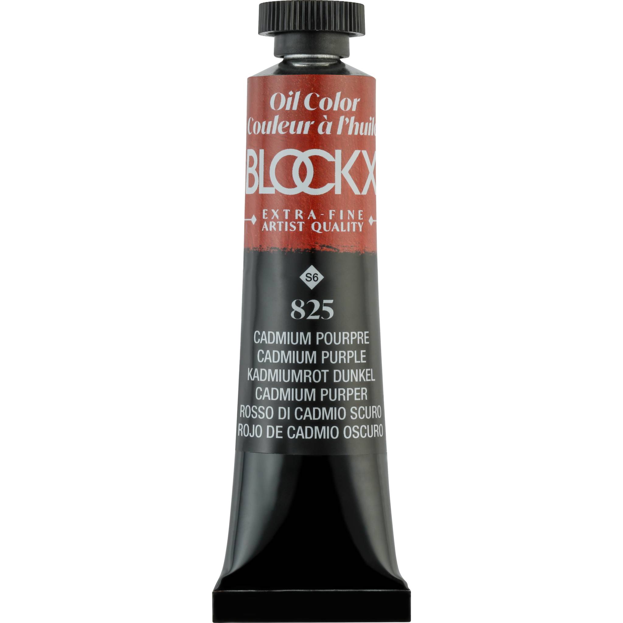 Blockx 3x Ölfarbe, Kadmiumrot dunkel, Tube 20ml - Cadmium Pourpre 212825BXC