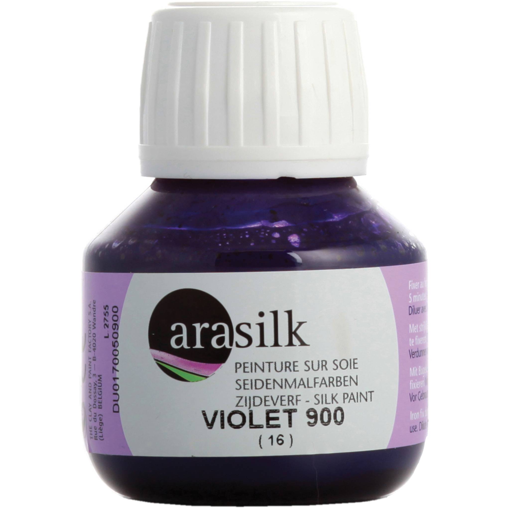 H Dupont 3x Arasilk 50ml, Seidenmalfarbe, Violett - Violett DU0170050900C