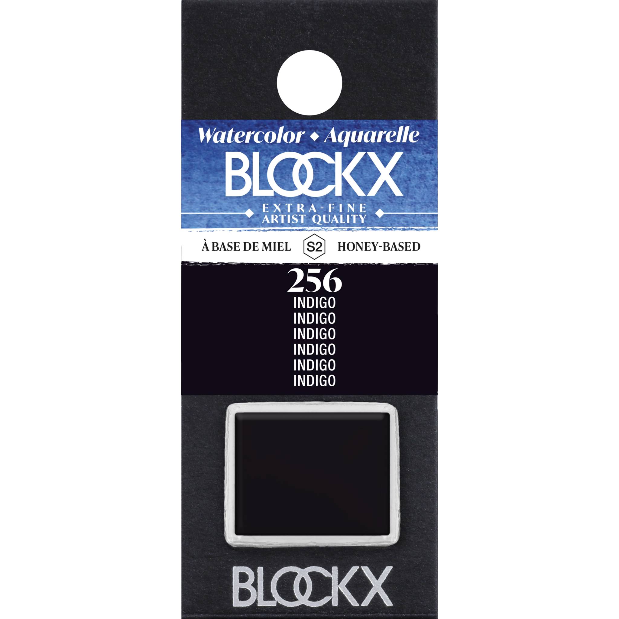 Blockx 3x Aquarellfarbe, Indigo - 1/2 Näpfchen 1,5ml - Indigo 41256BXC