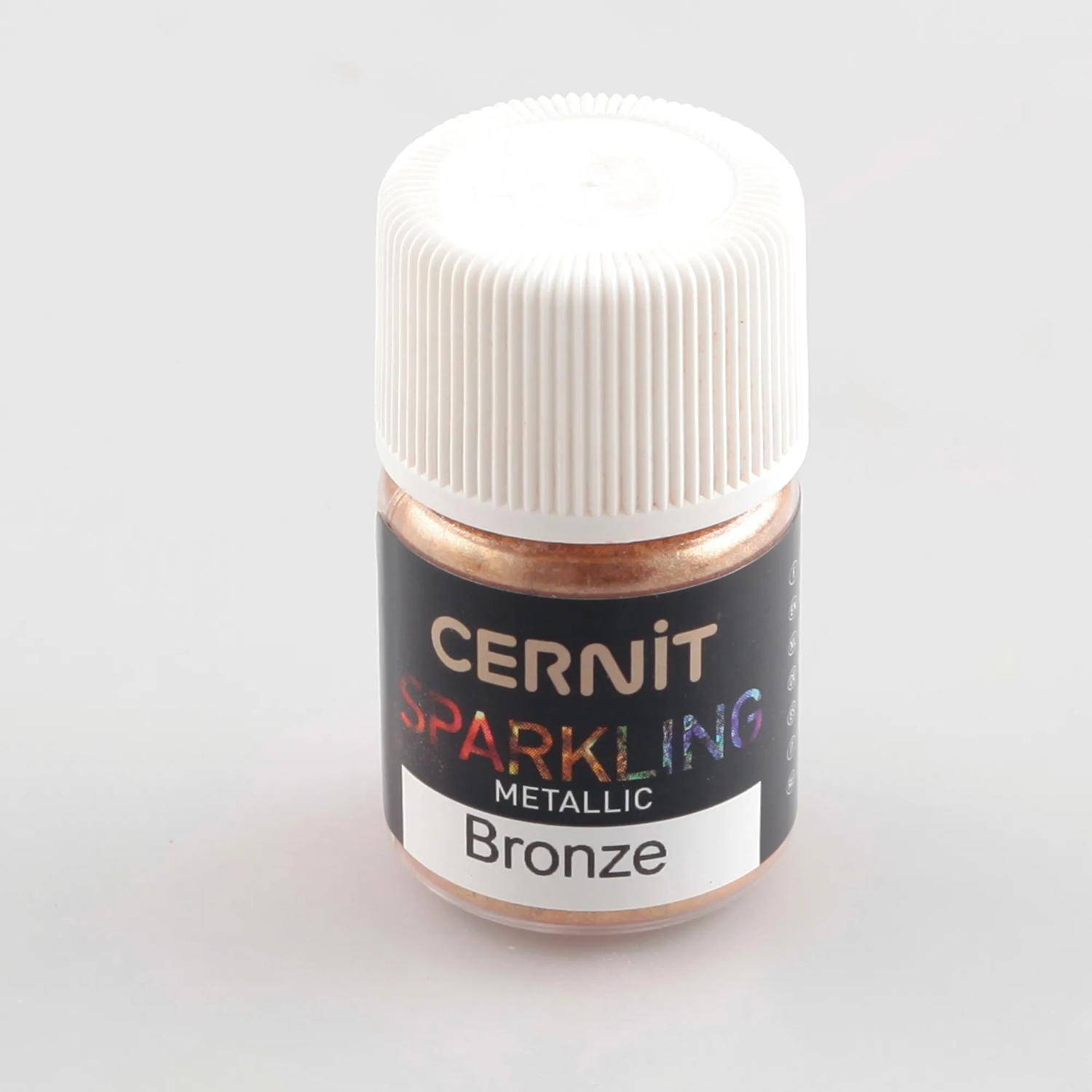 Cernit 6x Sparkling 3g, Metallic Pigmentpulver, Bronze - Bronze CE6100005058C