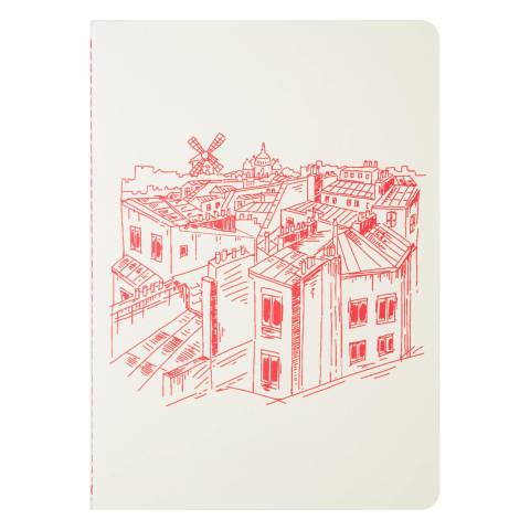 Jacques Herbin 5x A5-Notizbuch # Moulin Rouge - Rot 93027T