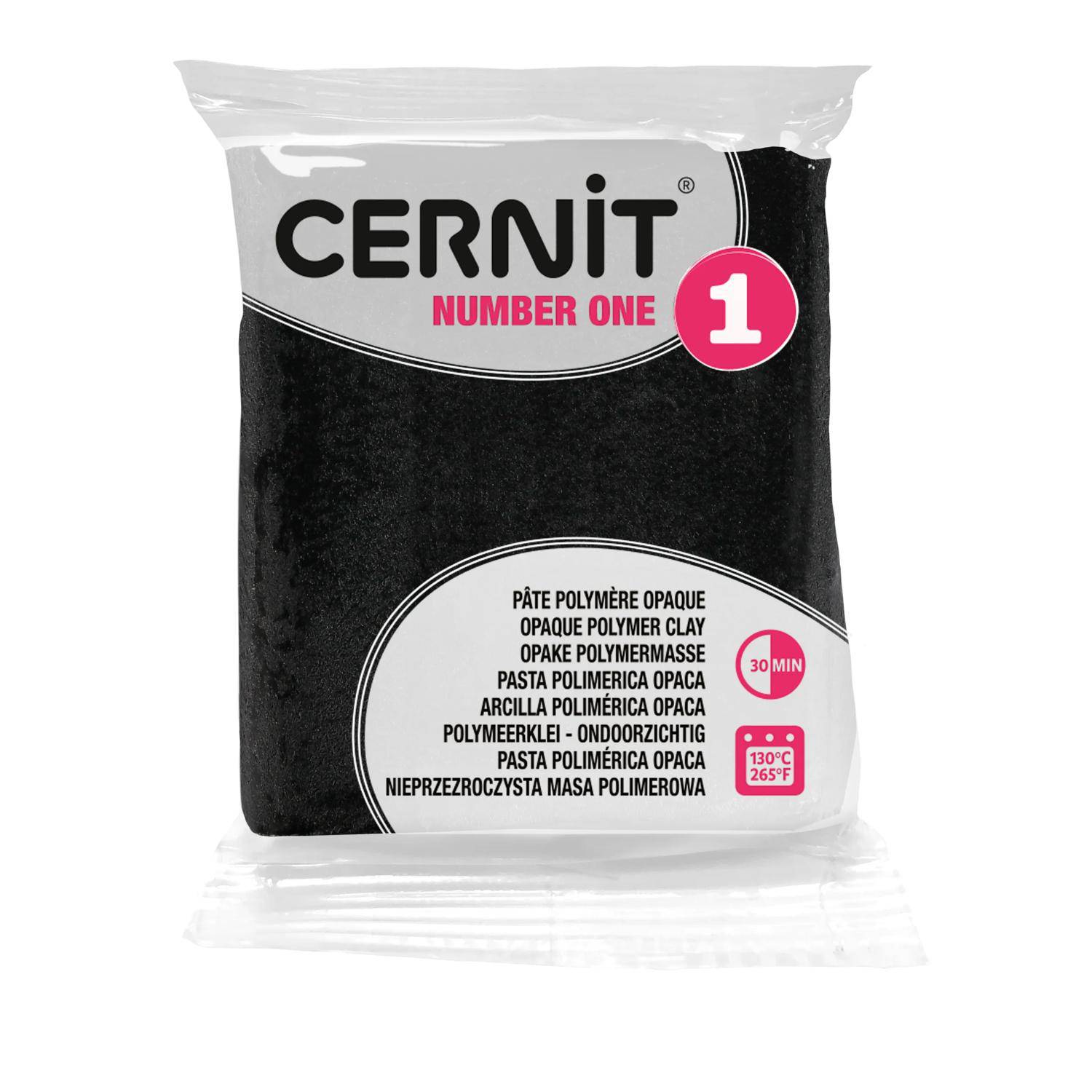 Cernit 6x Number One 56g, Schwarz - Schwarz CE0900056100C