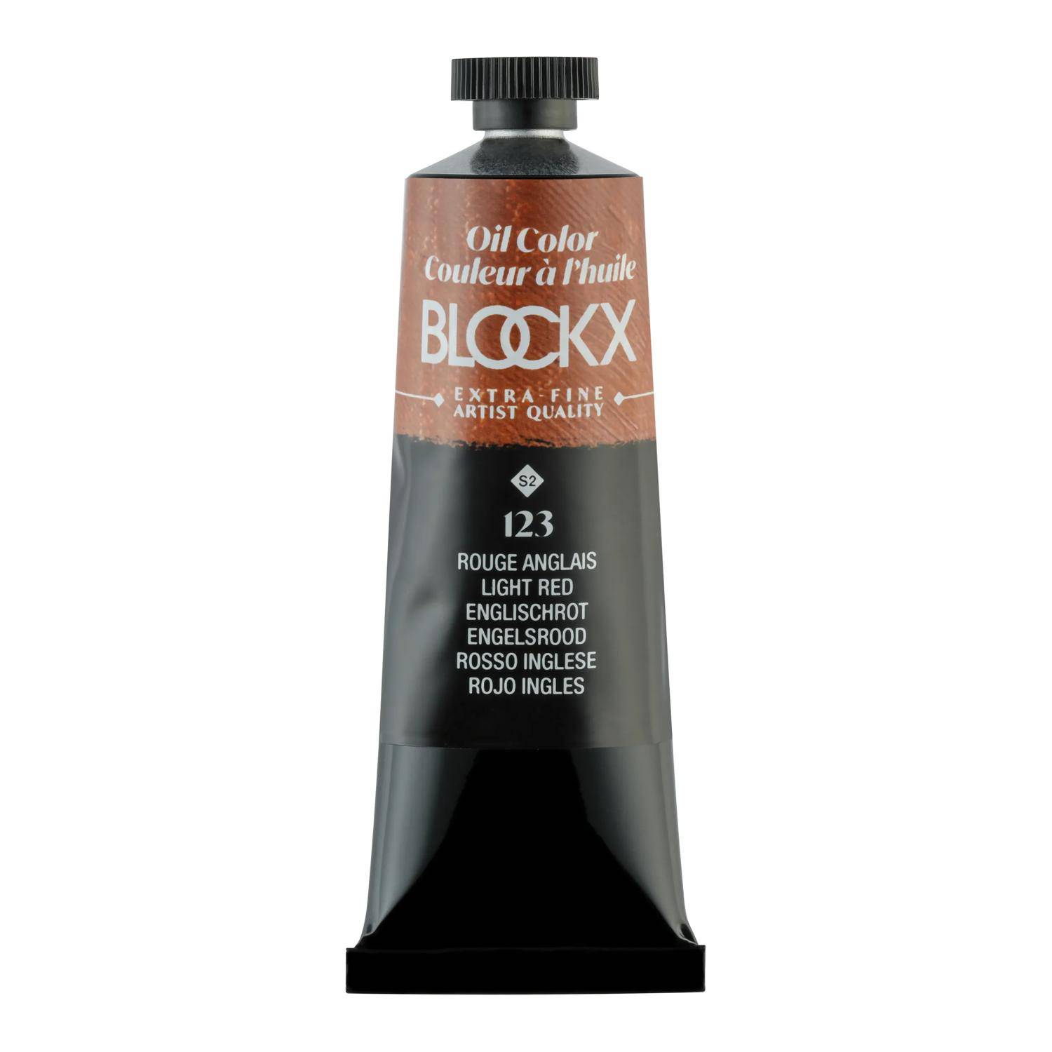 Blockx 3x Ölfarbe, Englischrot - Tube 35ml - Englischrot 213123BXC