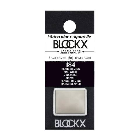 Blockx 3x Aquarellfarbe, Zinkweiß - 1/2 Näpfchen 1,5ml - Zinkweiß 41184BXC
