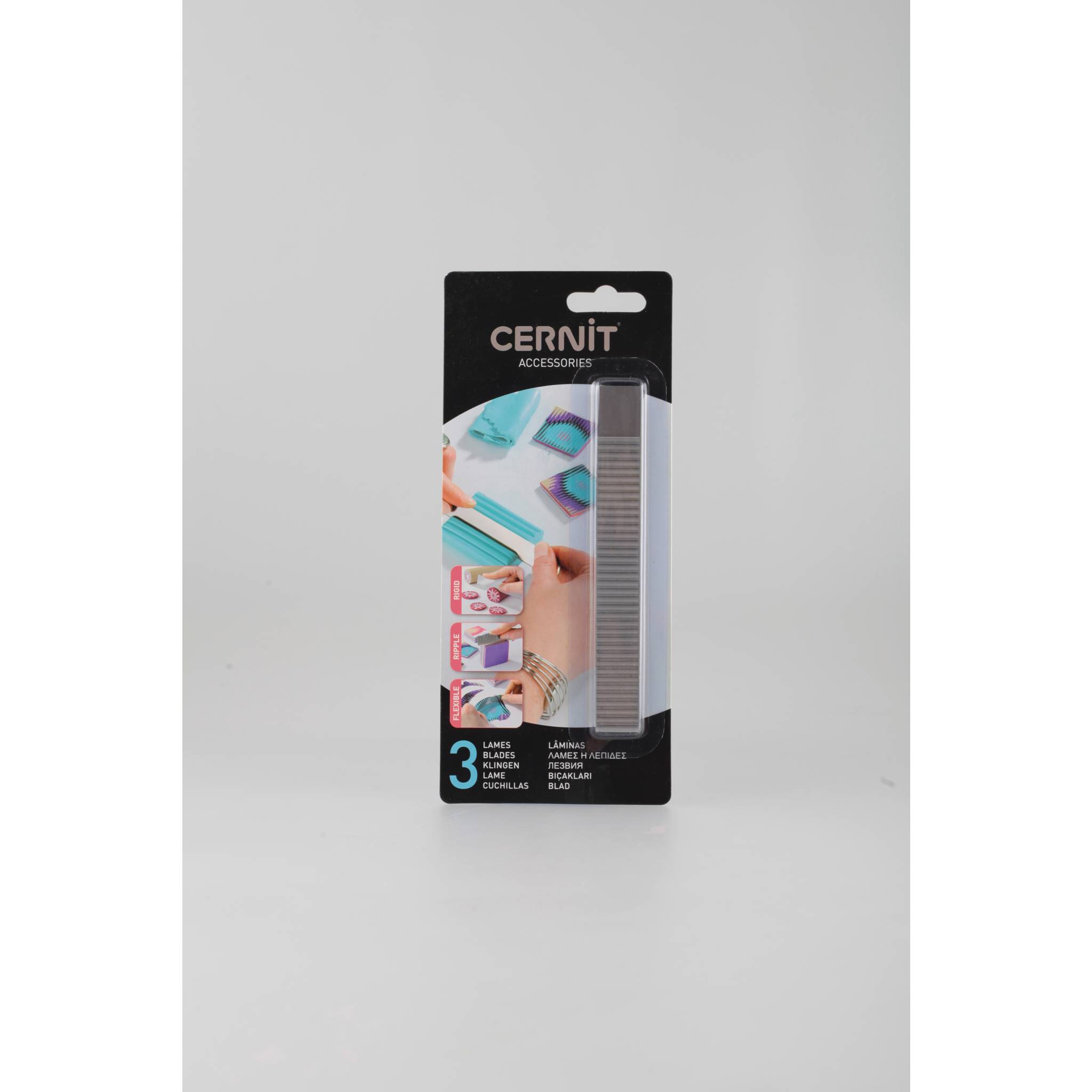 Cernit 10x Set mit 3 Modellierklingen - Stahl CE903C