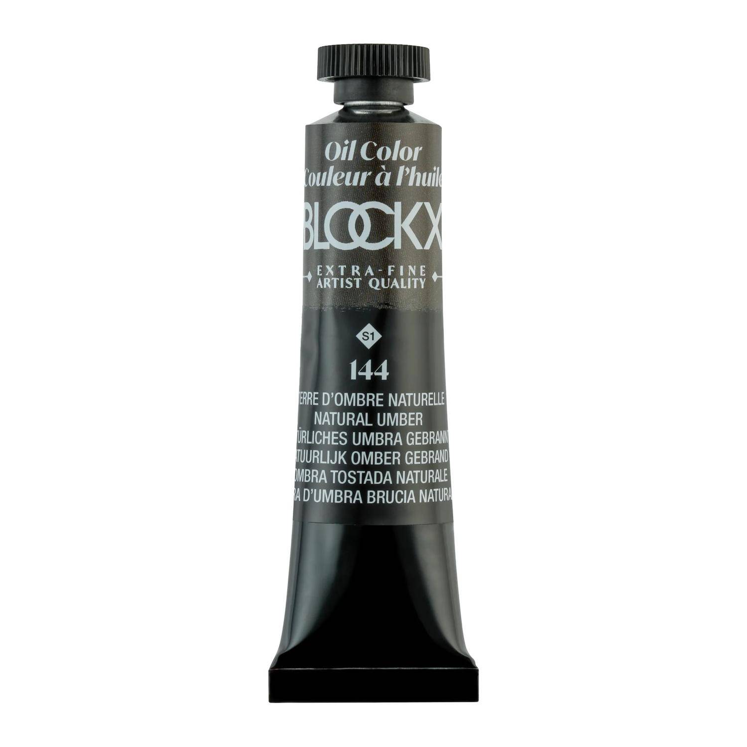 Blockx 3x Ölfarbe, Umbra Natur, Tube 20ml - Natürliches Umbra gebrannt 212144BXC