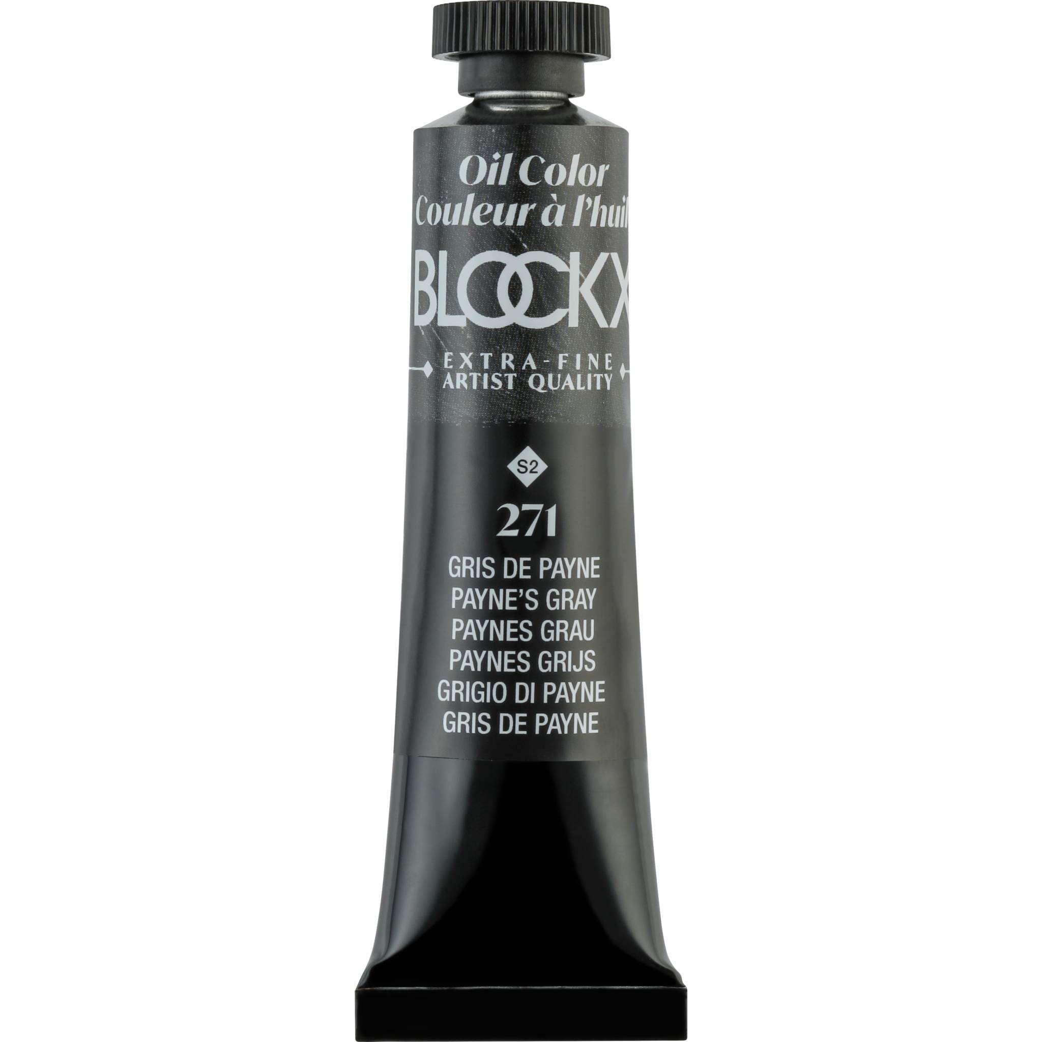 Blockx 3x Ölfarbe, Paynesgrau, Tube 20ml - Paynegrau 212271BXC