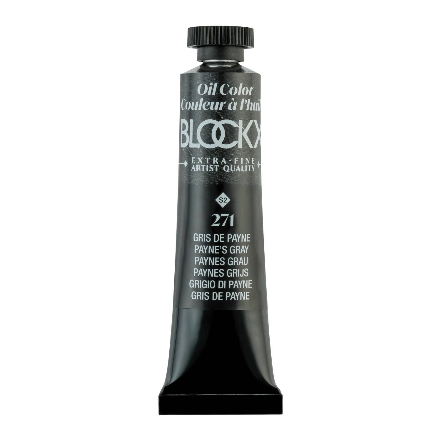 Blockx 3x Ölfarbe, Paynesgrau, Tube 20ml - Paynegrau 212271BXC