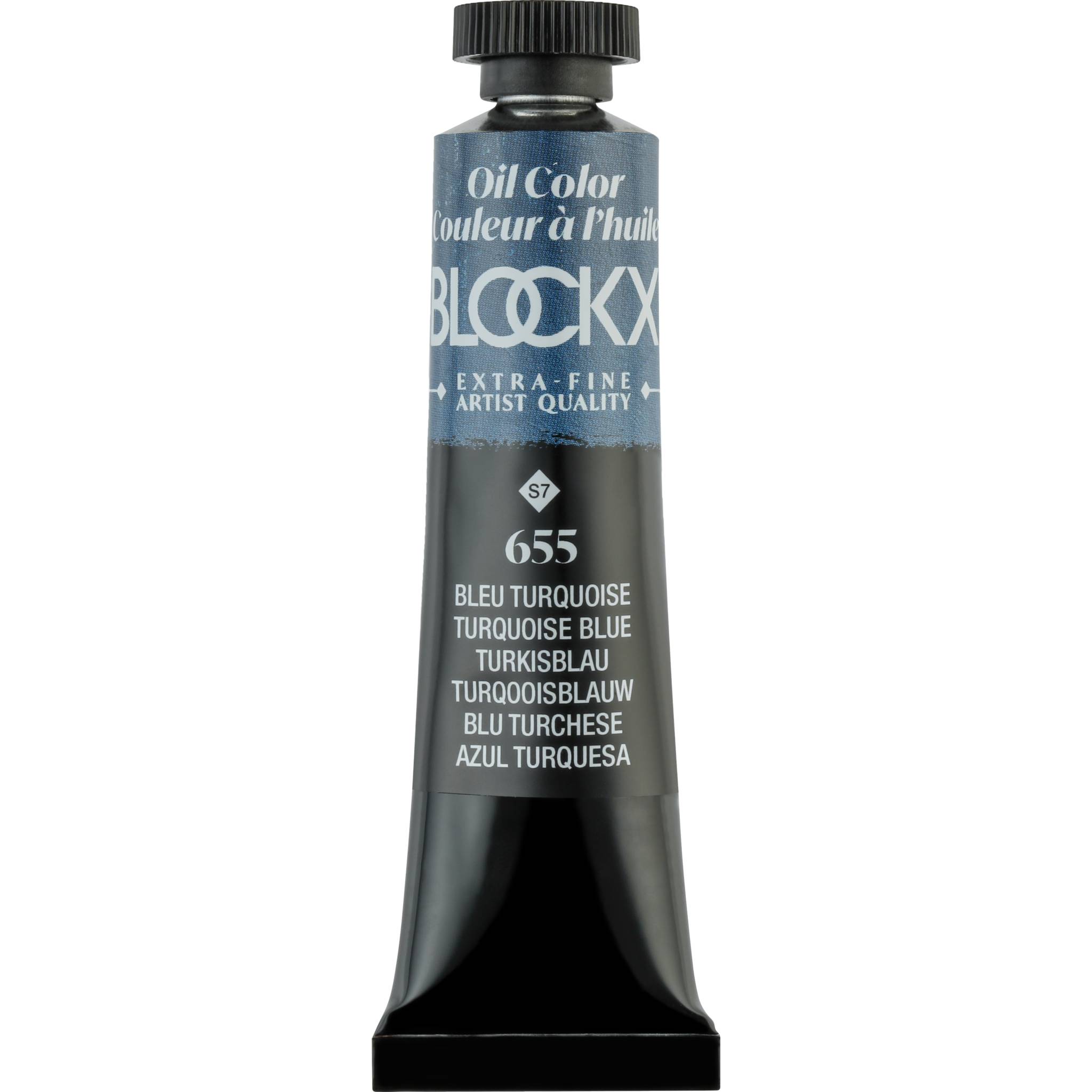 Blockx 3x Ölfarbe, Türkisblau, Tube 20ml - Türkisblau 212655BXC