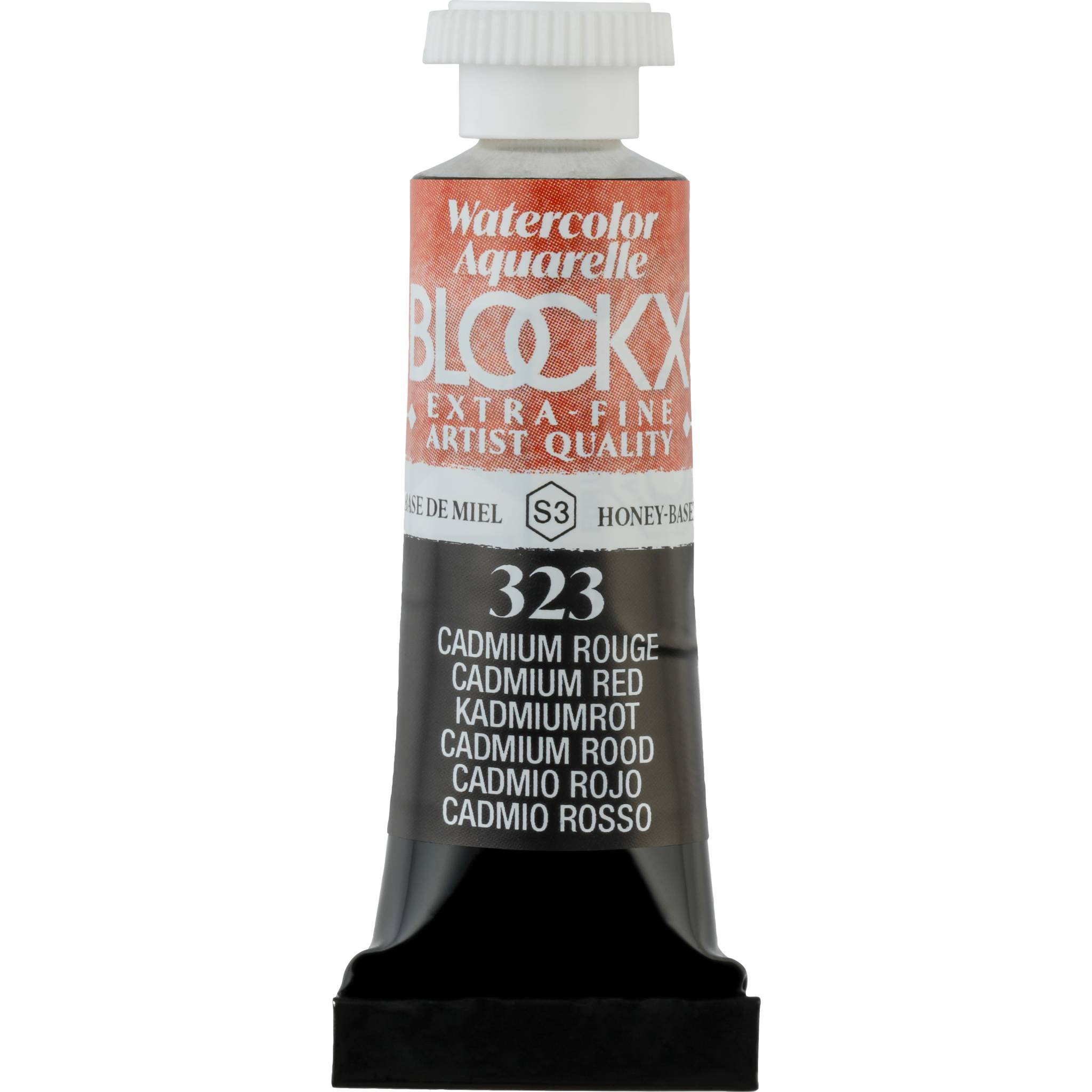 Blockx 3x Aquarellfarbe, Kadmiumrot - Tube 5ml - Cadmium Rot 43323BXC