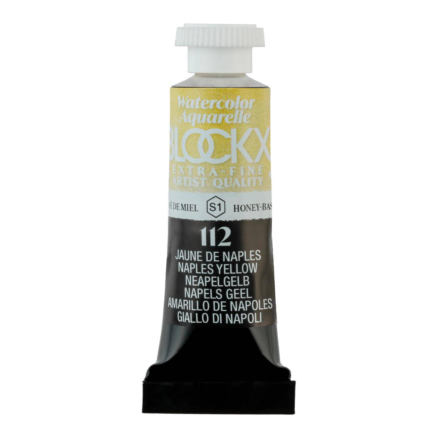 Blockx 3x Aquarellfarbe, Neapelgelb - Tube 5ml - Neapelgelb 43112BXC