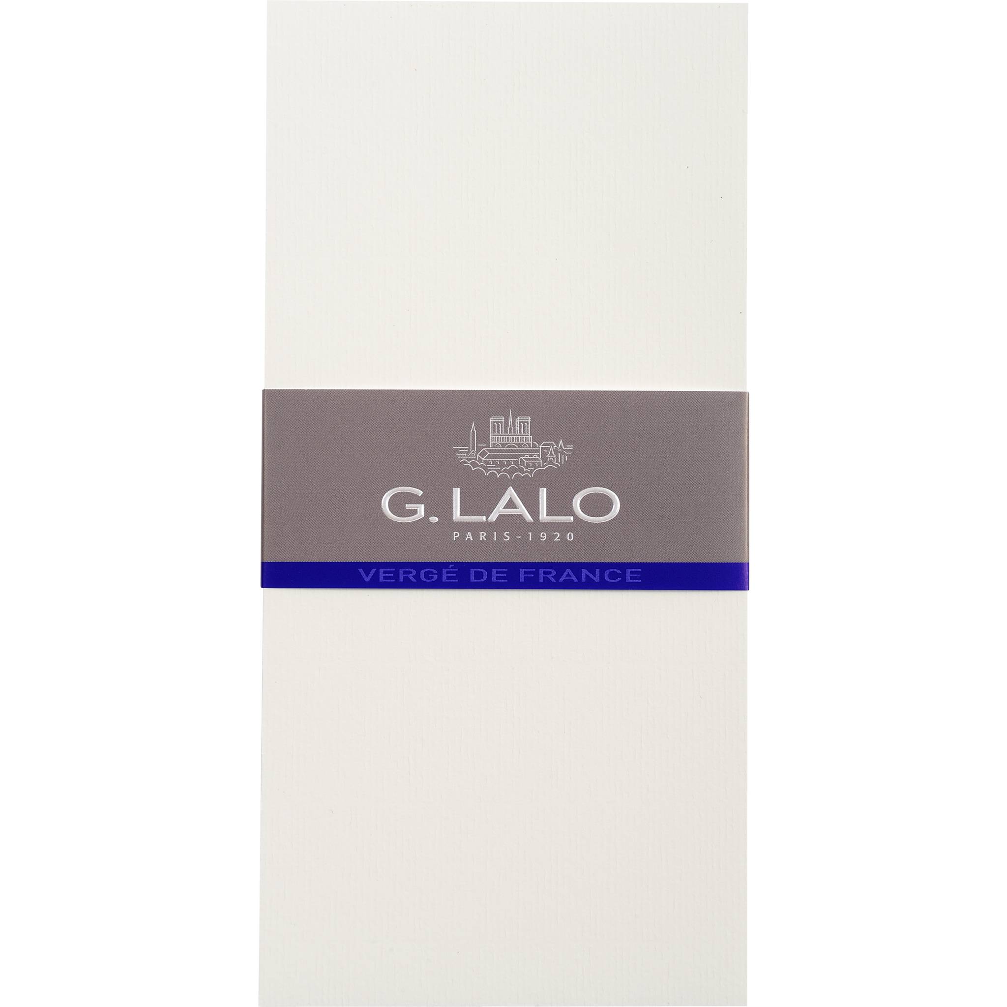 G.Lalo 5x Lalo, Packung mit 25 Karten Vergé de France DL (103x213mm) Weiß 44300L
