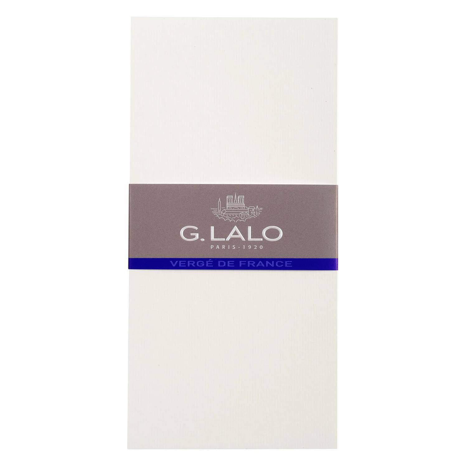 G.Lalo 5x Lalo, Packung mit 25 Karten Vergé de France DL (103x213mm) Weiß 44300L