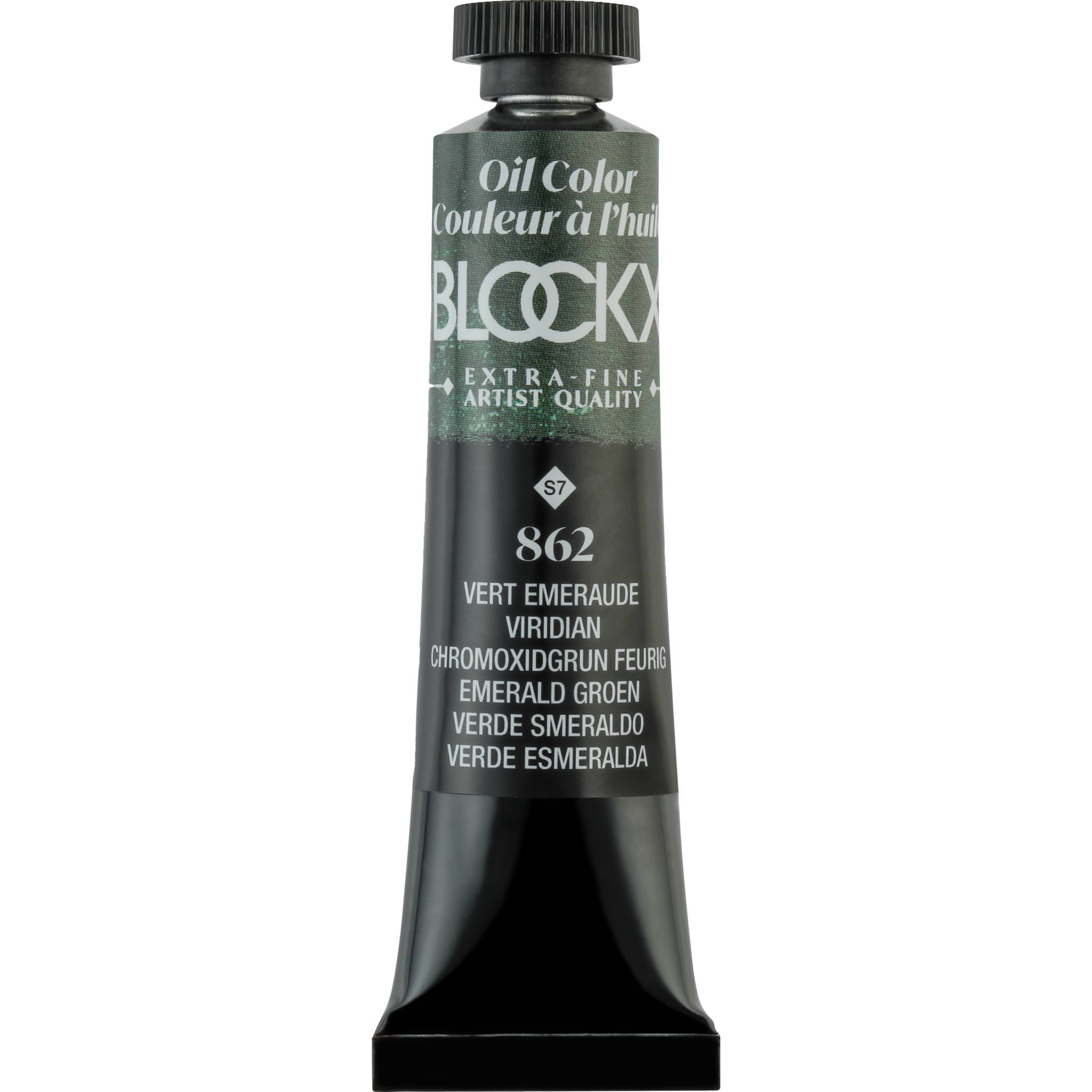 Blockx 3x Ölfarbe, Chromoxidgrün feurig, Tube 20ml - Smaragdgrün| 212862BXC