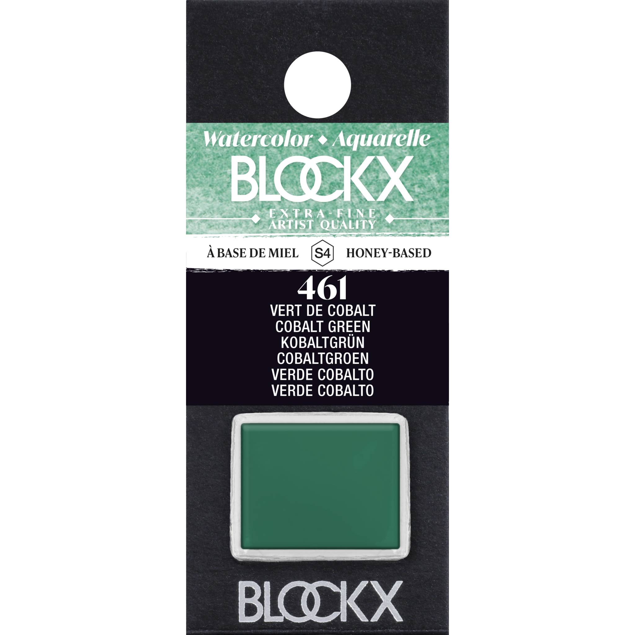 Blockx 3x Aquarellfarbe, Kobaltgrün - 1/2 Näpfchen 1,5ml - Kobaltgrün 41461BXC