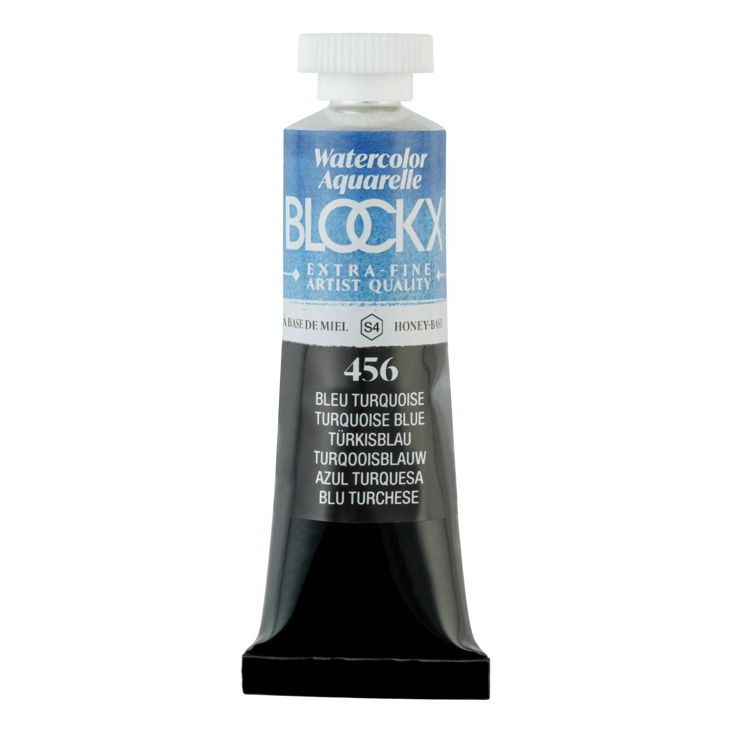 Blockx 3x Aquarellfarbe, Türkisblau - Tube 15ml - Türkisblau 44456BXC