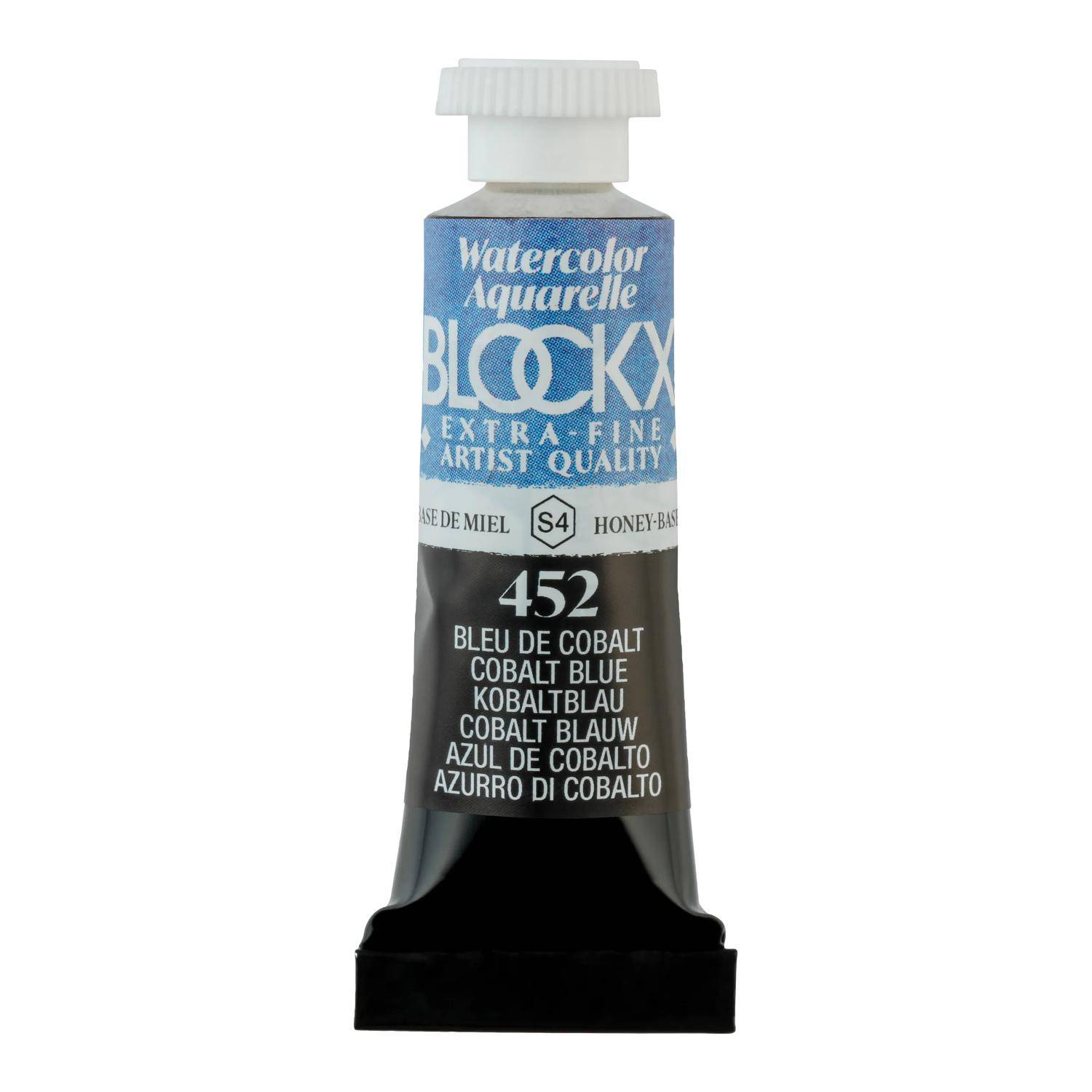 Blockx 3x Aquarellfarbe, Kobaltblau - Tube 5ml - Kobaltblau| 43452BXC