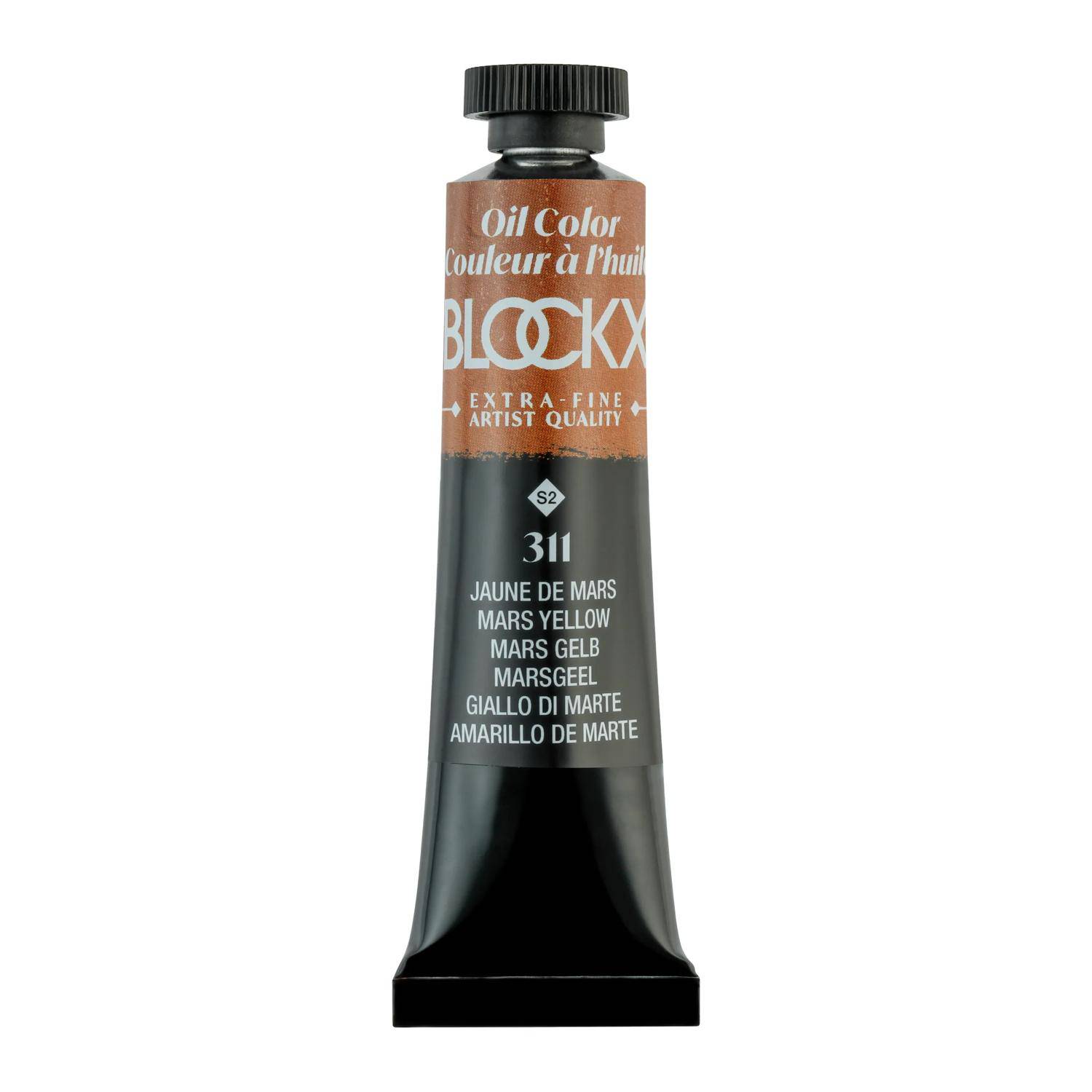 Blockx 3x Ölfarbe, Marsgelb, Tube 20ml - Marsgelb| 212311BXC